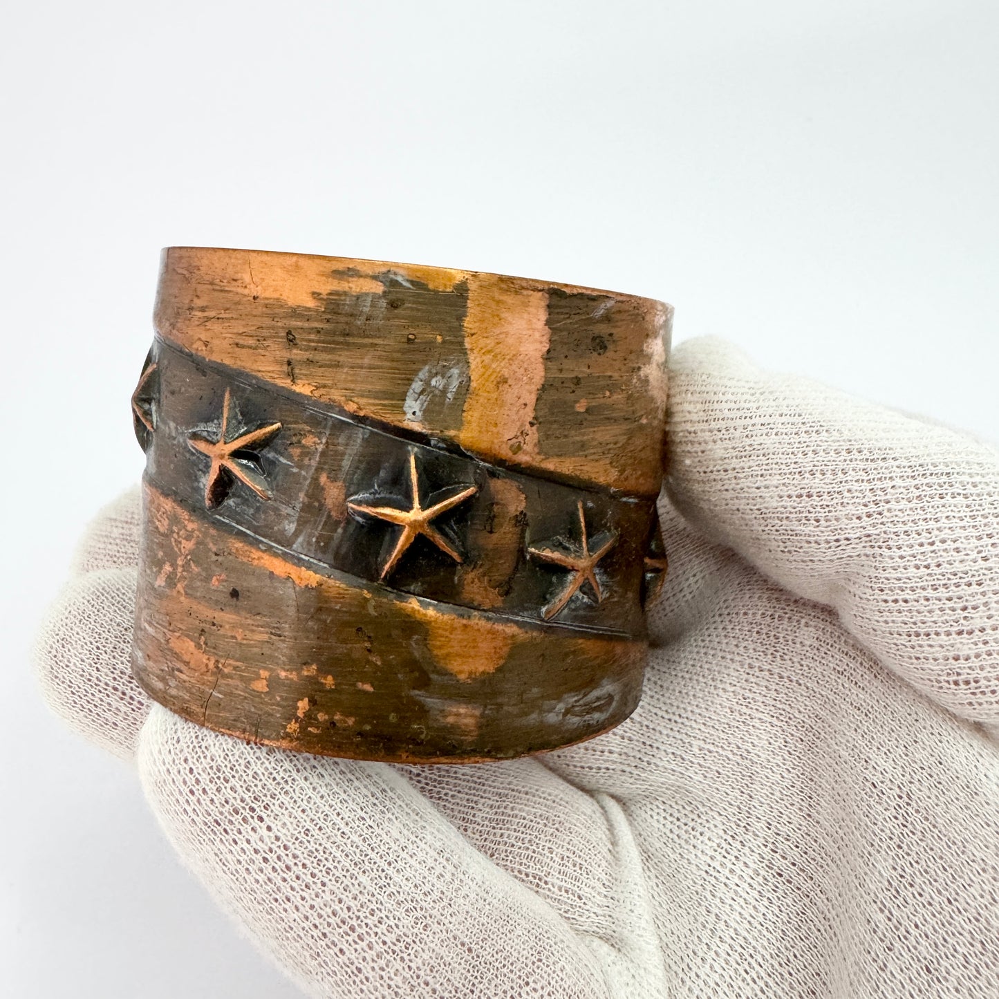 Francisco REBAJES, USA. Vintage Copper Cuff Bracelet.