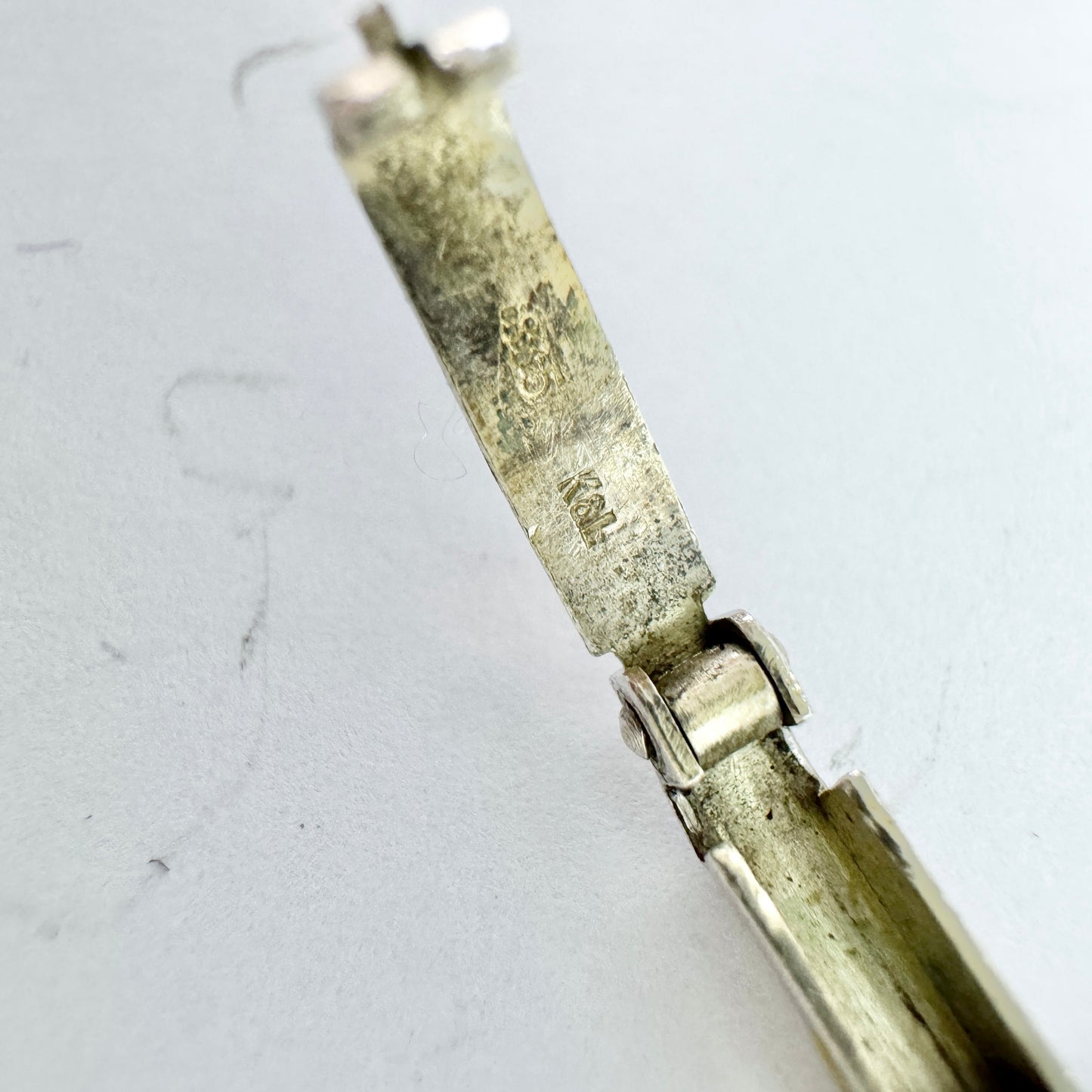 K&L-Kordes Lichtenfels, Germany c1950s. Solid SIlver Bracelet.