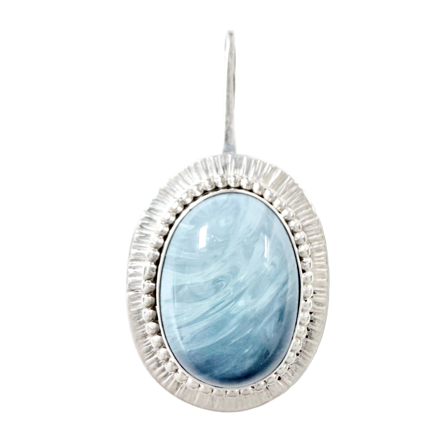 Sweden. Vintage Sterling Silver Bergslagen-stone Pendant.