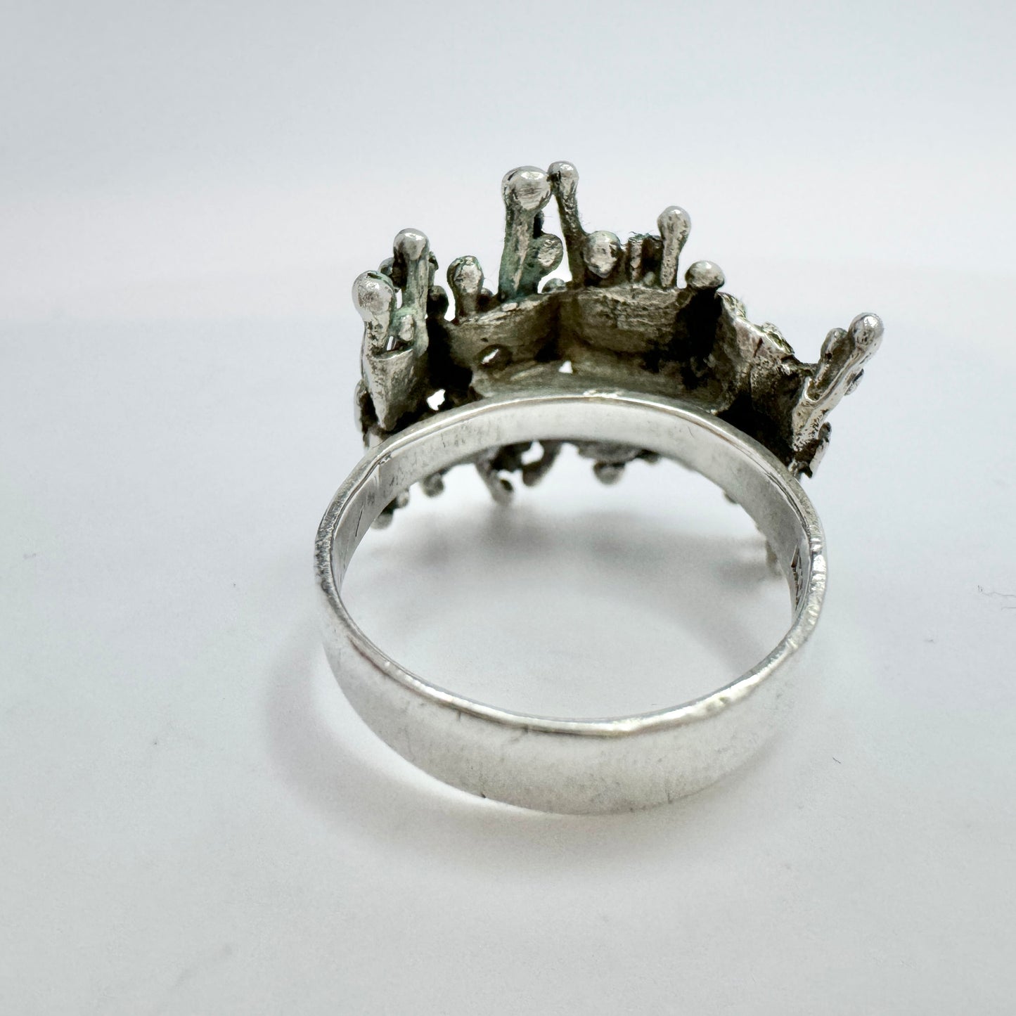 Martti Viikinniemi, Finland year 1970, Vintage Solid Silver Ring.