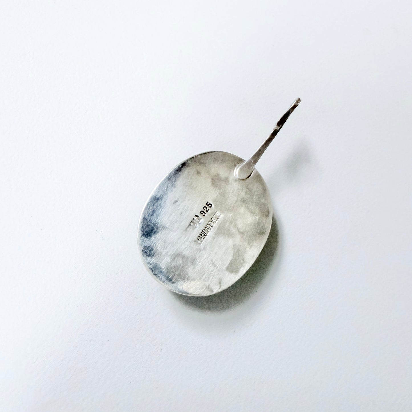 Sweden. Vintage Sterling Silver Bergslagen-stone Pendant.