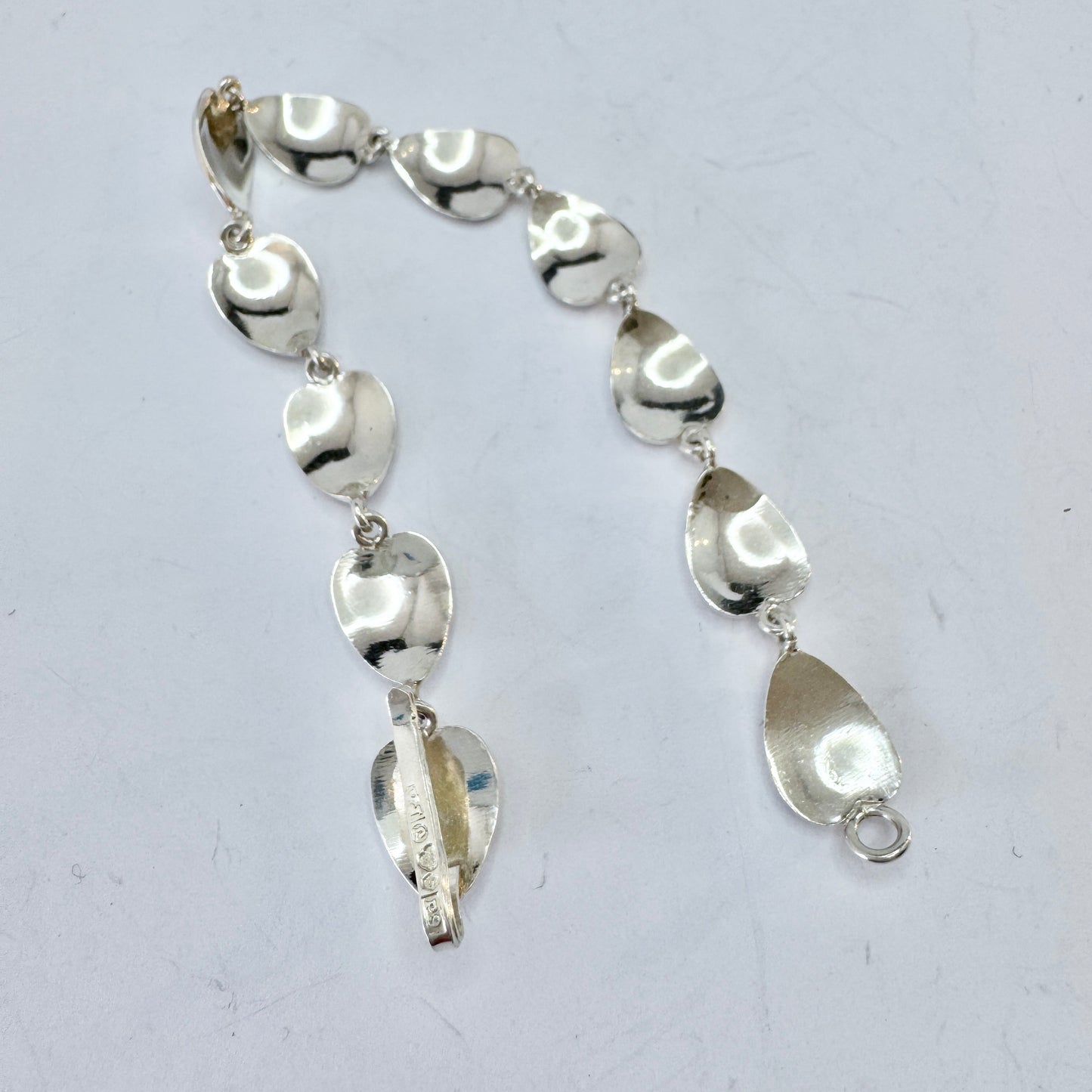 Victor Janson, Sweden 1965. Vintage Space Age Sterling Bracelet.