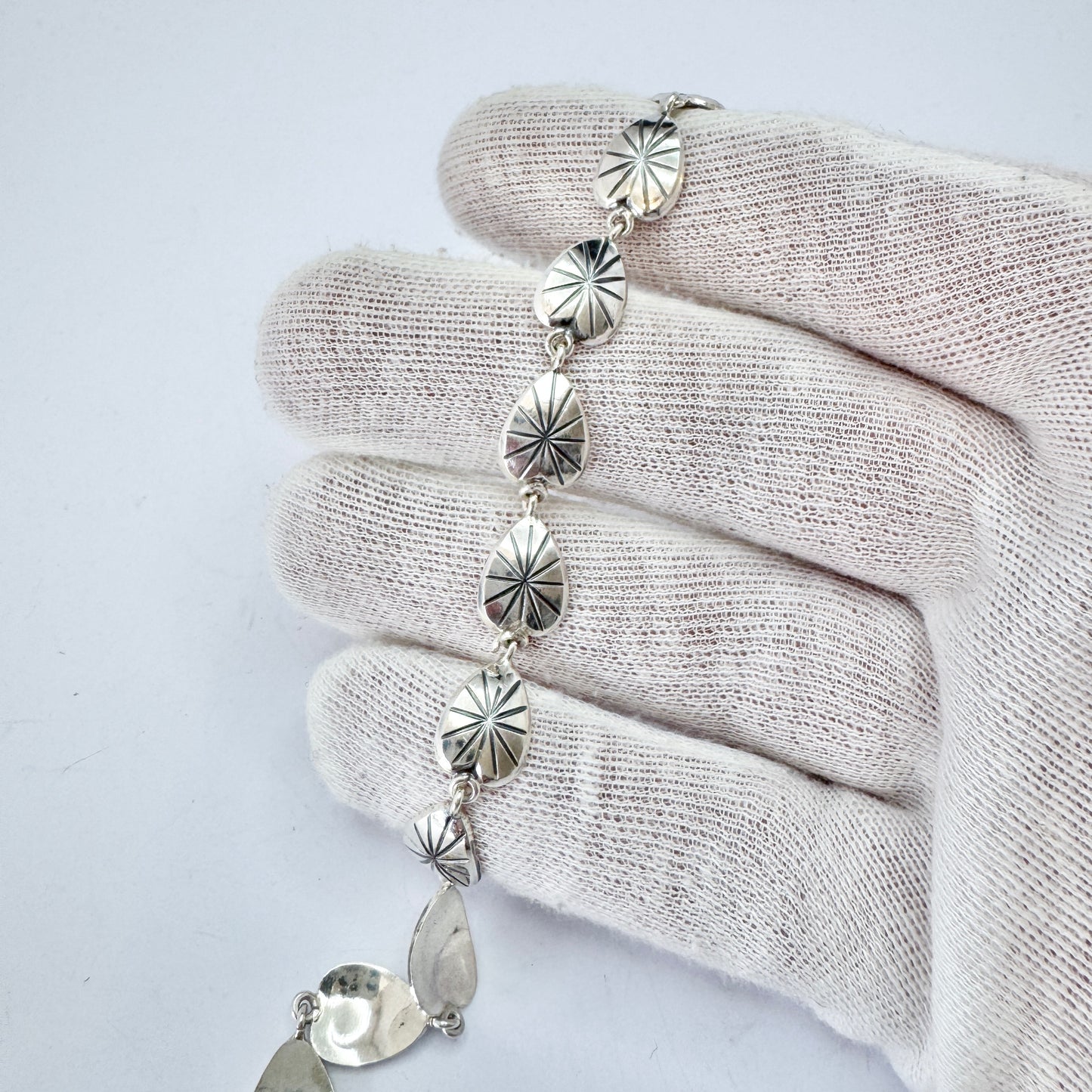 Victor Janson, Sweden 1965. Vintage Space Age Sterling Bracelet.