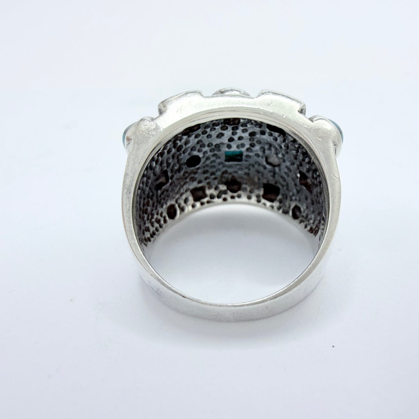 Guldfynd, Sweden. Vintage Sterling Silver Turquoise Ring.