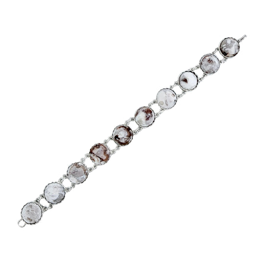Ernst Swenson, Gotland, Sweden 1952. Vintage Silver Limestone Coral Bracelet.