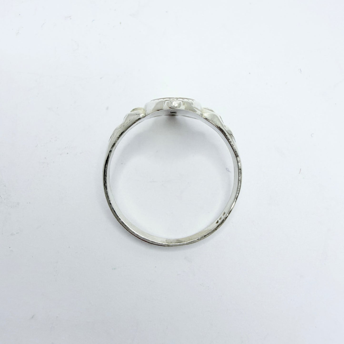Vintage c 1950s. Vintage Sterling Silver Signet Ring
