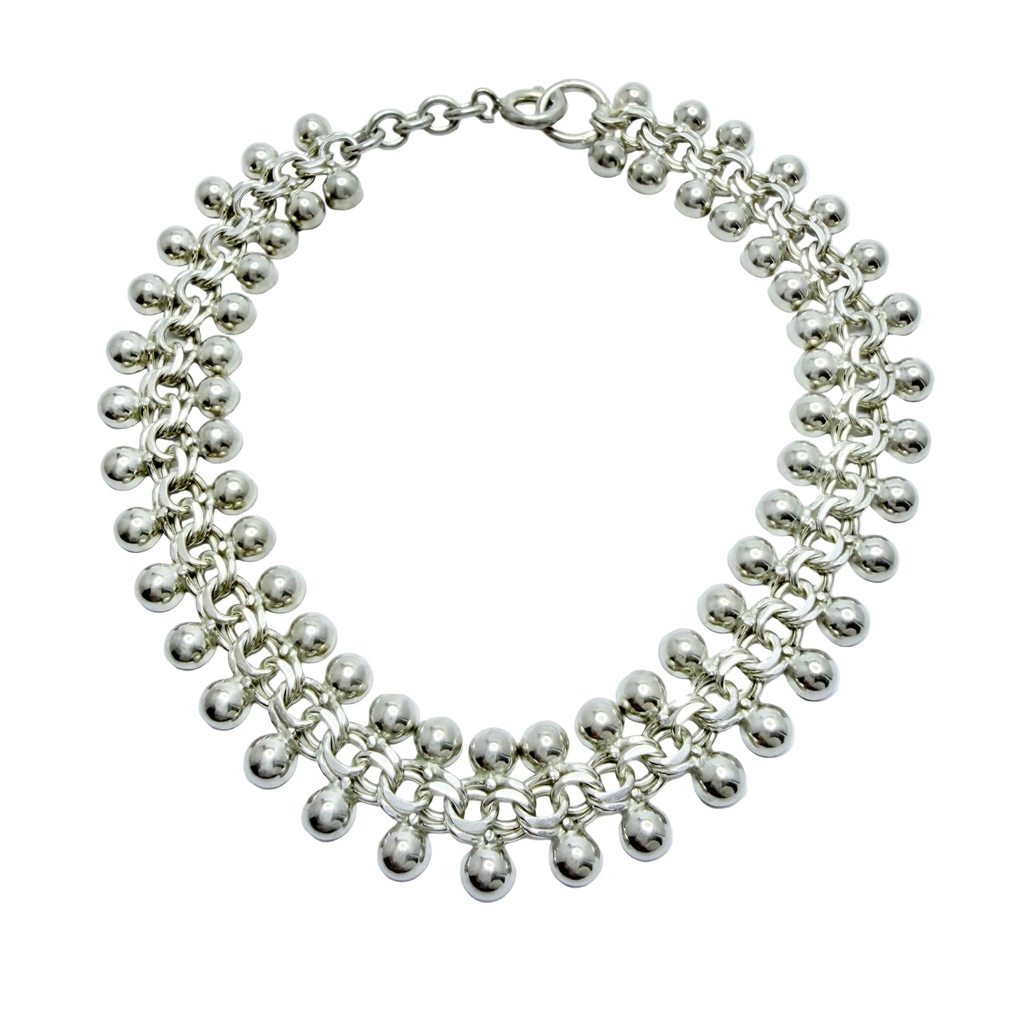 Vintage c 1950-60s. Solid Silver Bismarck Bracelet.