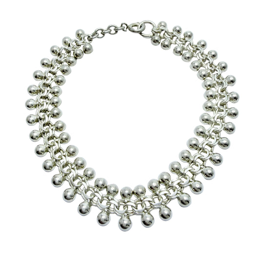 Vintage c 1950-60s. Solid Silver Bismarck Bracelet.