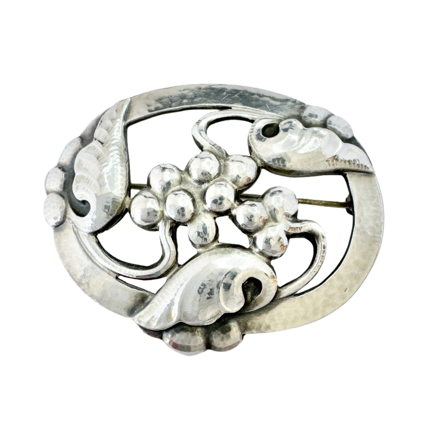 Georg Jensen, Denmark. Vintage Sterling Silver Brooch. Design 101