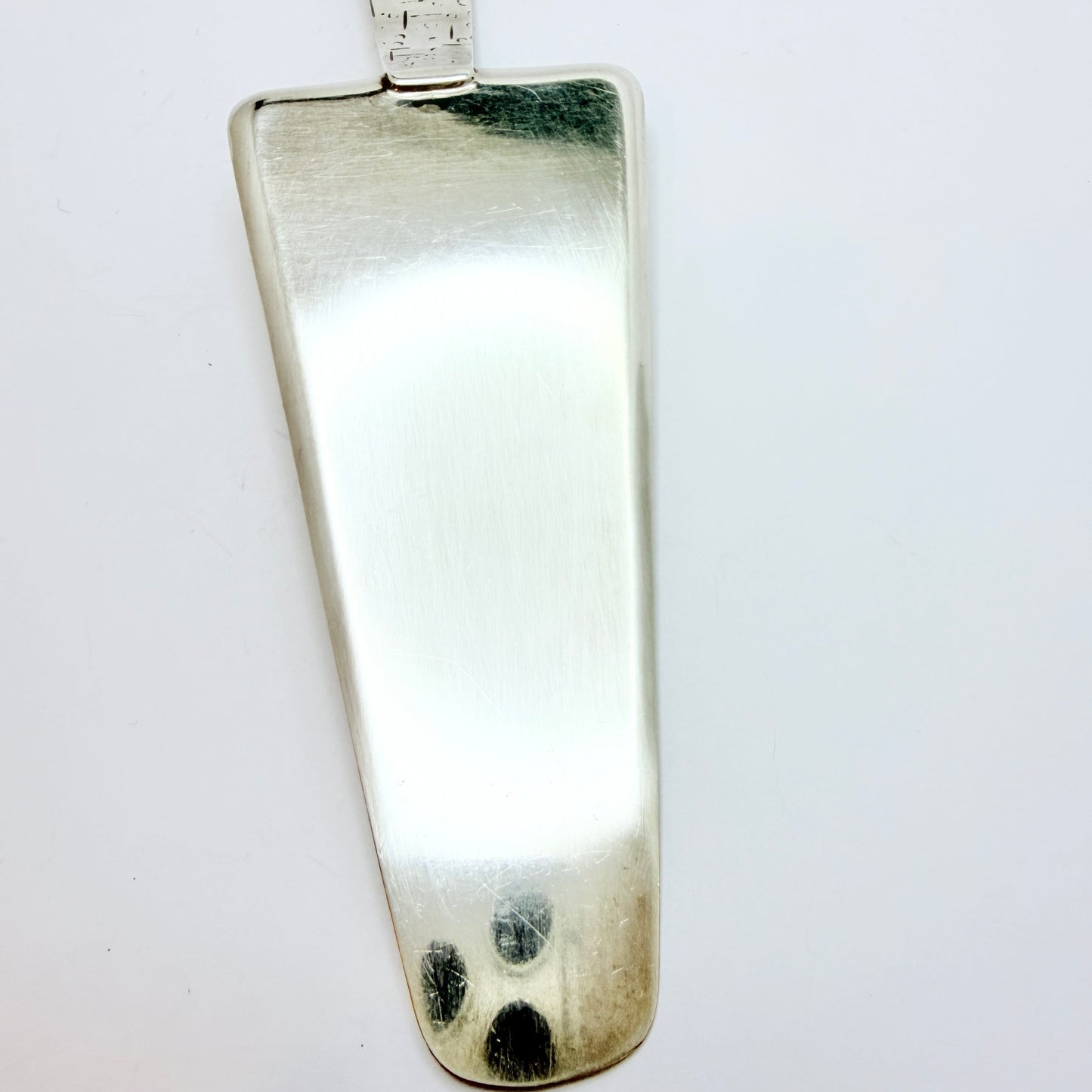 Walter Kramer for Georg Kramer. Fischland Germany Art Deco Silver Amber Cake Server
