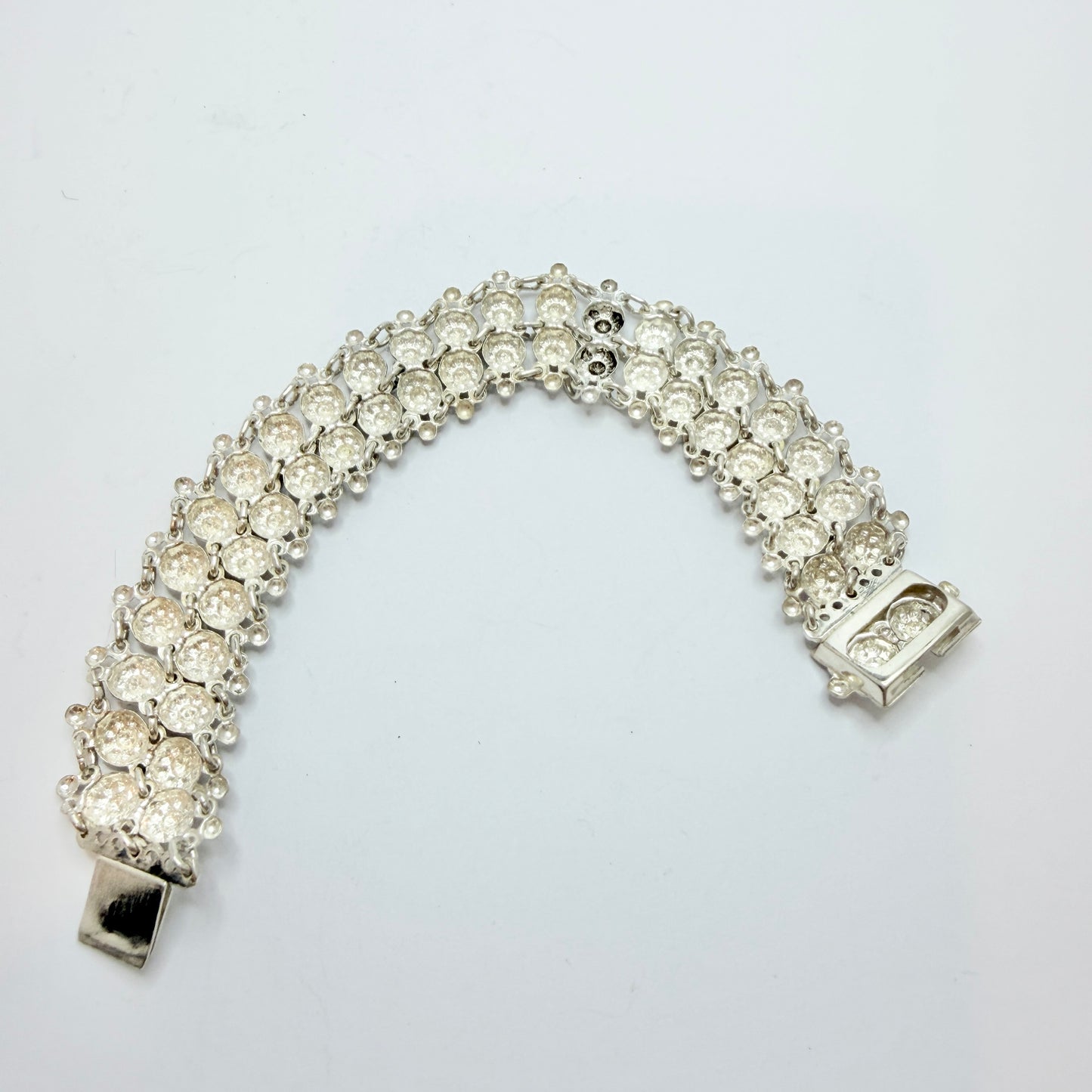 Early - Mid 1900s. Vintage Swedish Import Solid 835 Silver Bracelet.