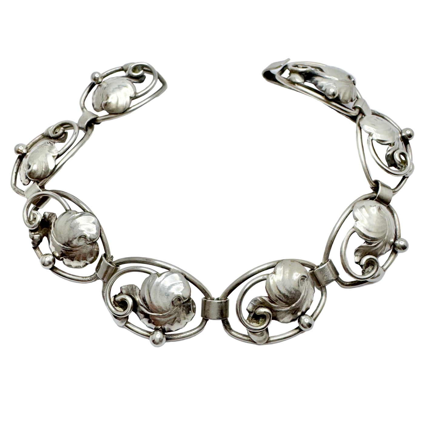 Denmark c 1950. Vintage Solid Silver Bracelet.