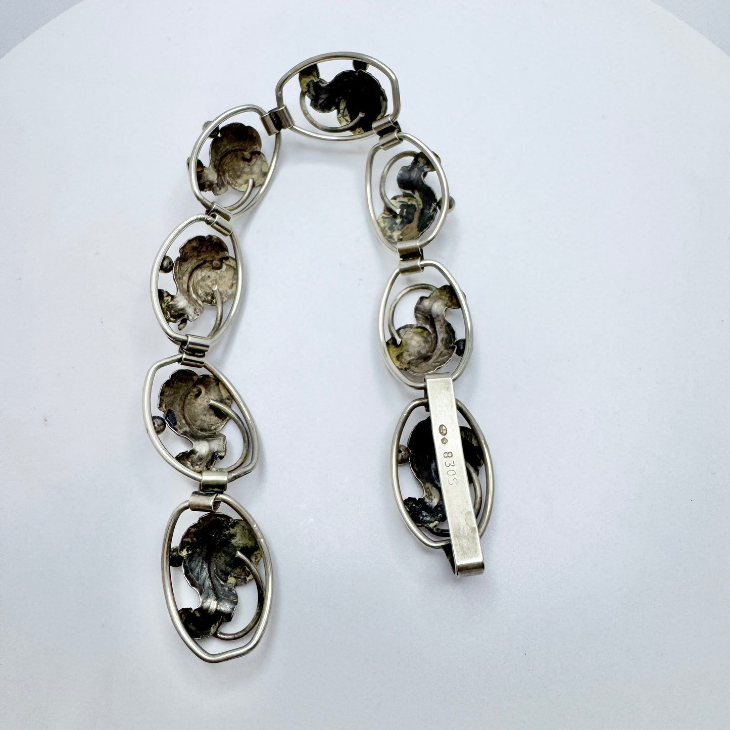 Denmark c 1950. Vintage Solid Silver Bracelet.