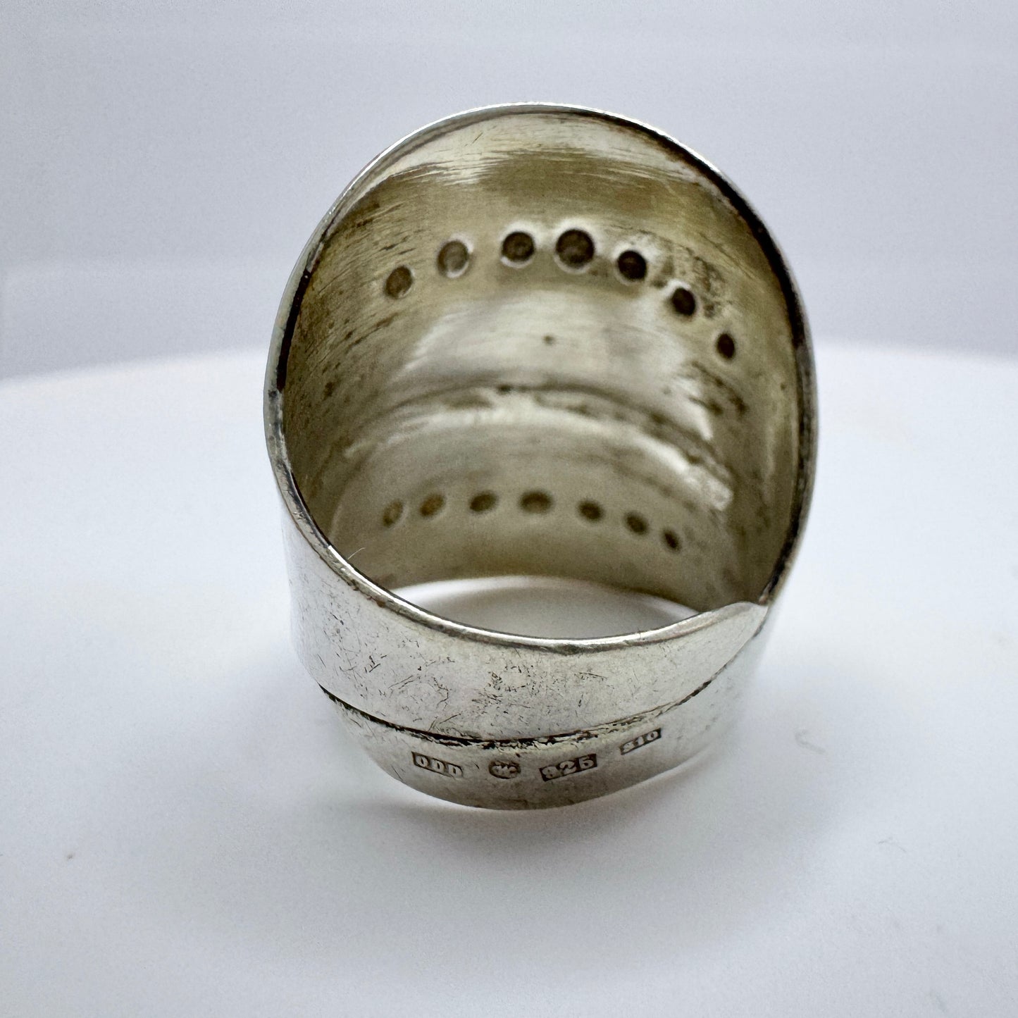 Odd Magnusson, Sweden. Vintage Viking Copy Sterling Silver Ring.