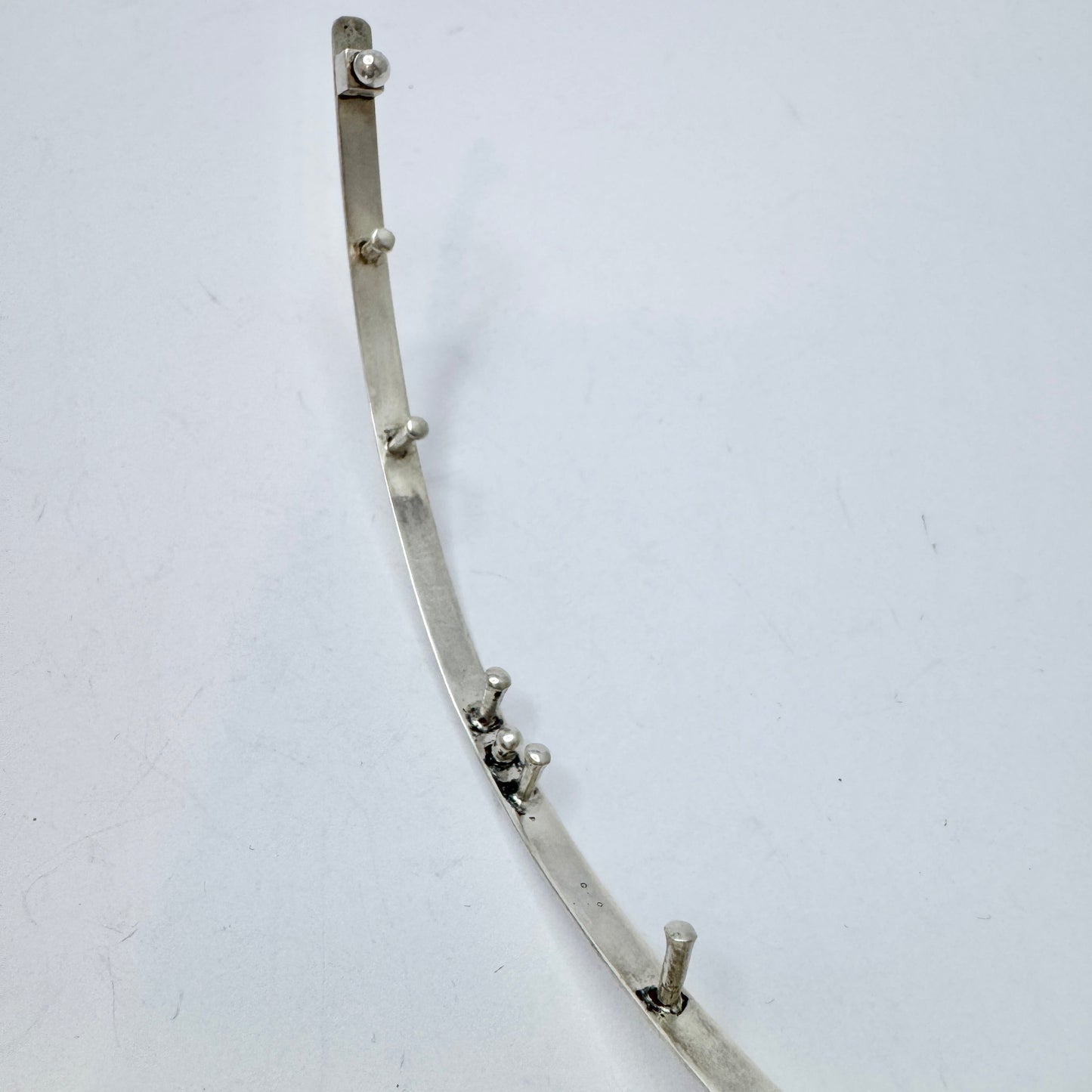 Kaplan, Sweden 1963. Vintage 6.3 inch Sterling Silver Barrette Hair Clip.