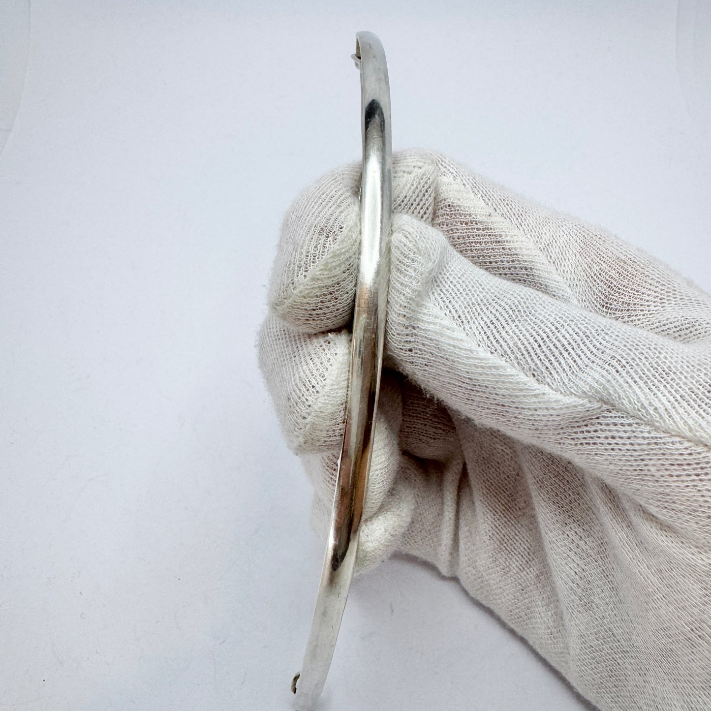 Kaplan, Sweden 1963. Vintage 6.3 inch Sterling Silver Barrette Hair Clip.