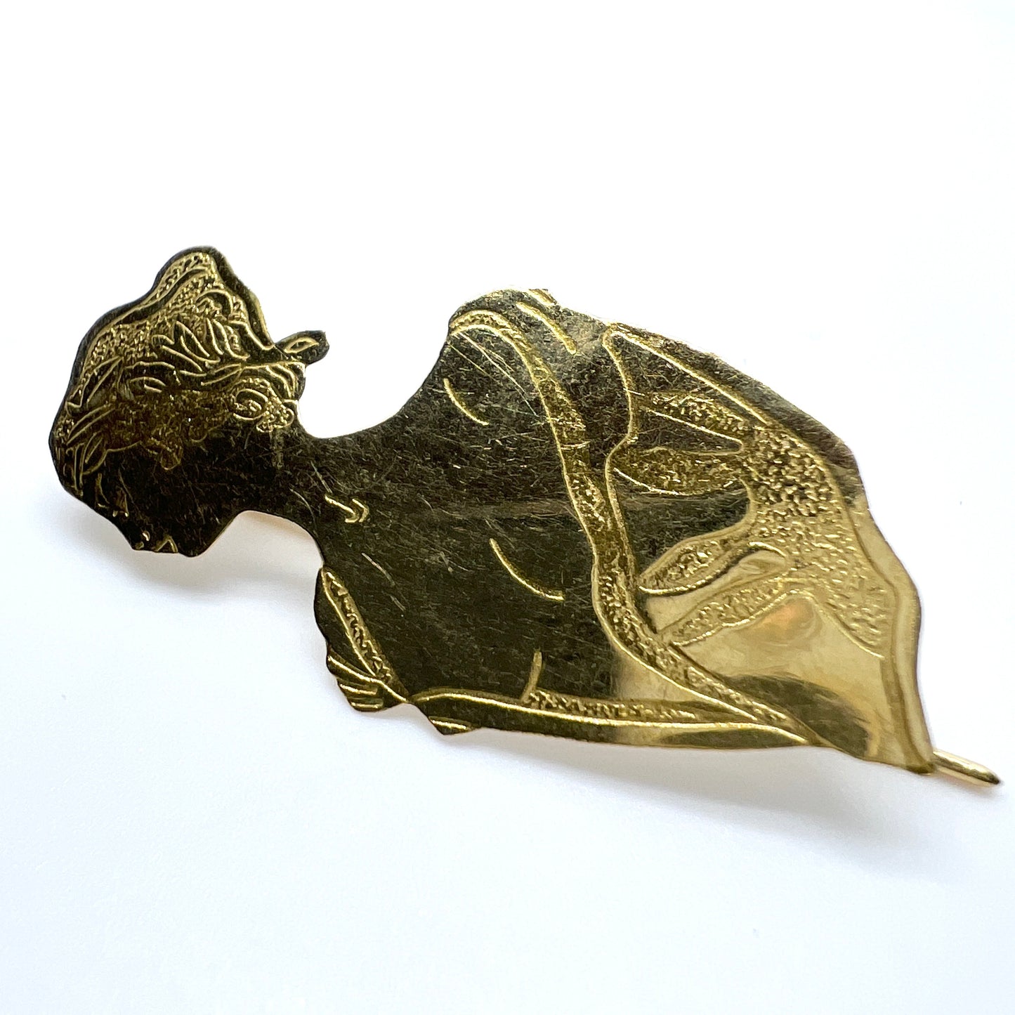 Sweden c 1940-50s. Vintage 18k Gold Brooch.