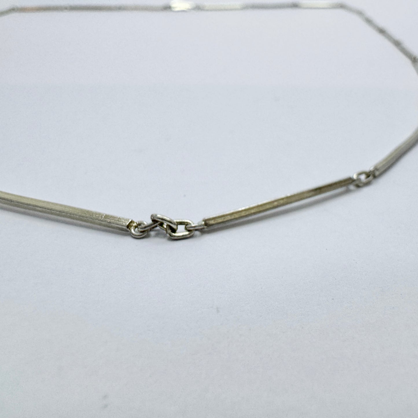 Wilhelm Harbeck, Sweden 1945. Vintage Sterling Silver Necklace.