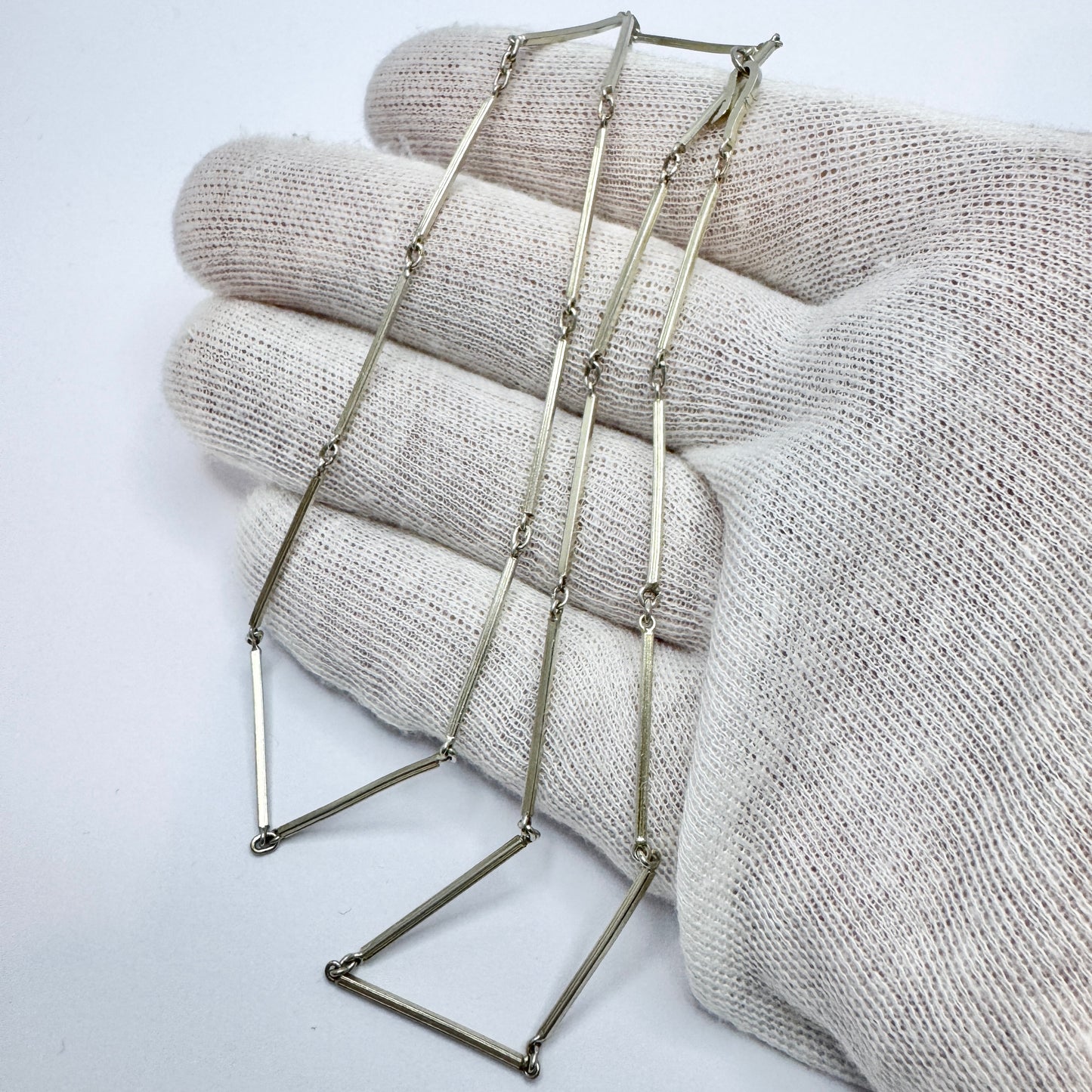 Wilhelm Harbeck, Sweden 1945. Vintage Sterling Silver Necklace.