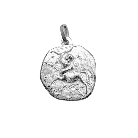 Ole Nicolai Olberg, Norway.  Vintage Sterling Silver Zodiac Sagittarius Charm Pendant.