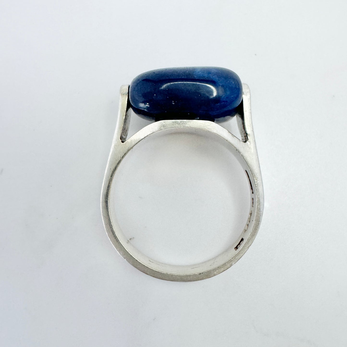 Sweden 1961. Vintage Sterling Silver Bergslagen-stone Ring.