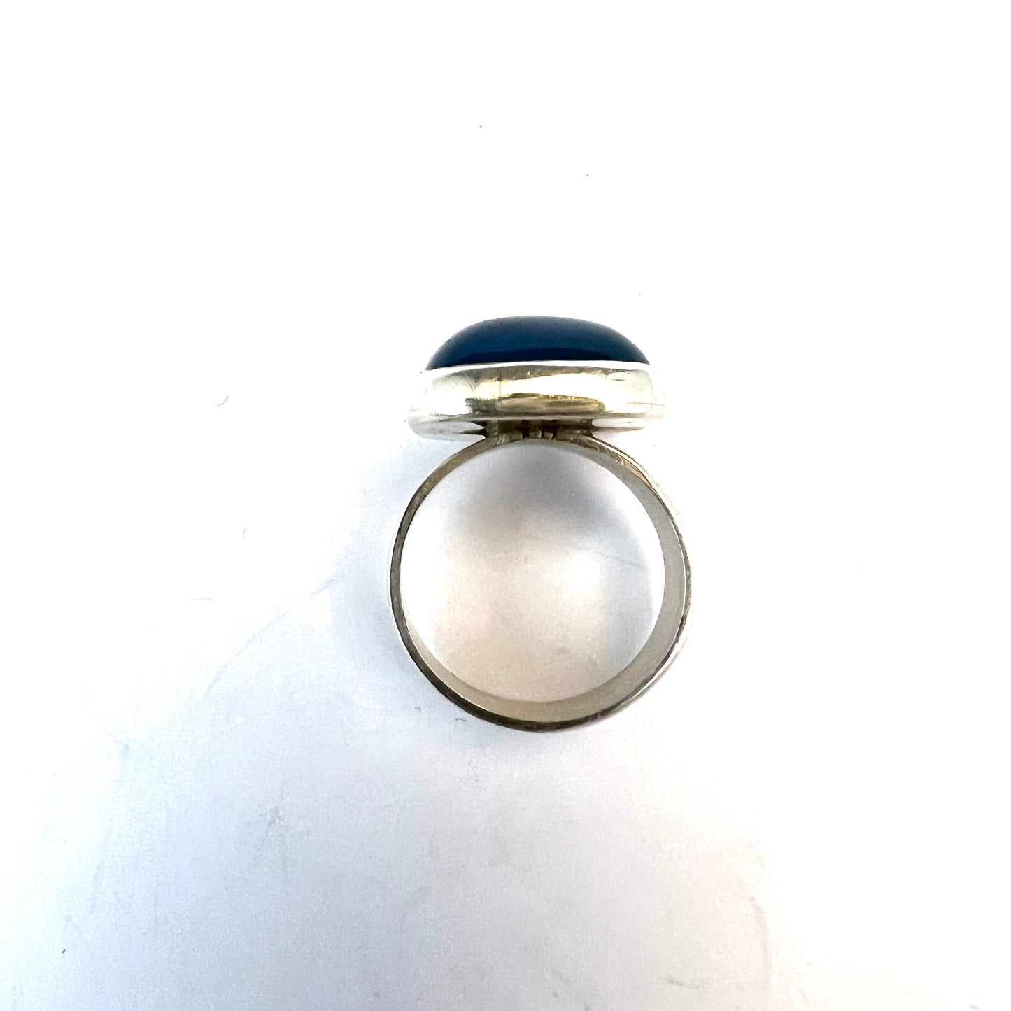 Sweden 1960-70s. Vintage Solid Silver Bergslagen-stone Ring.