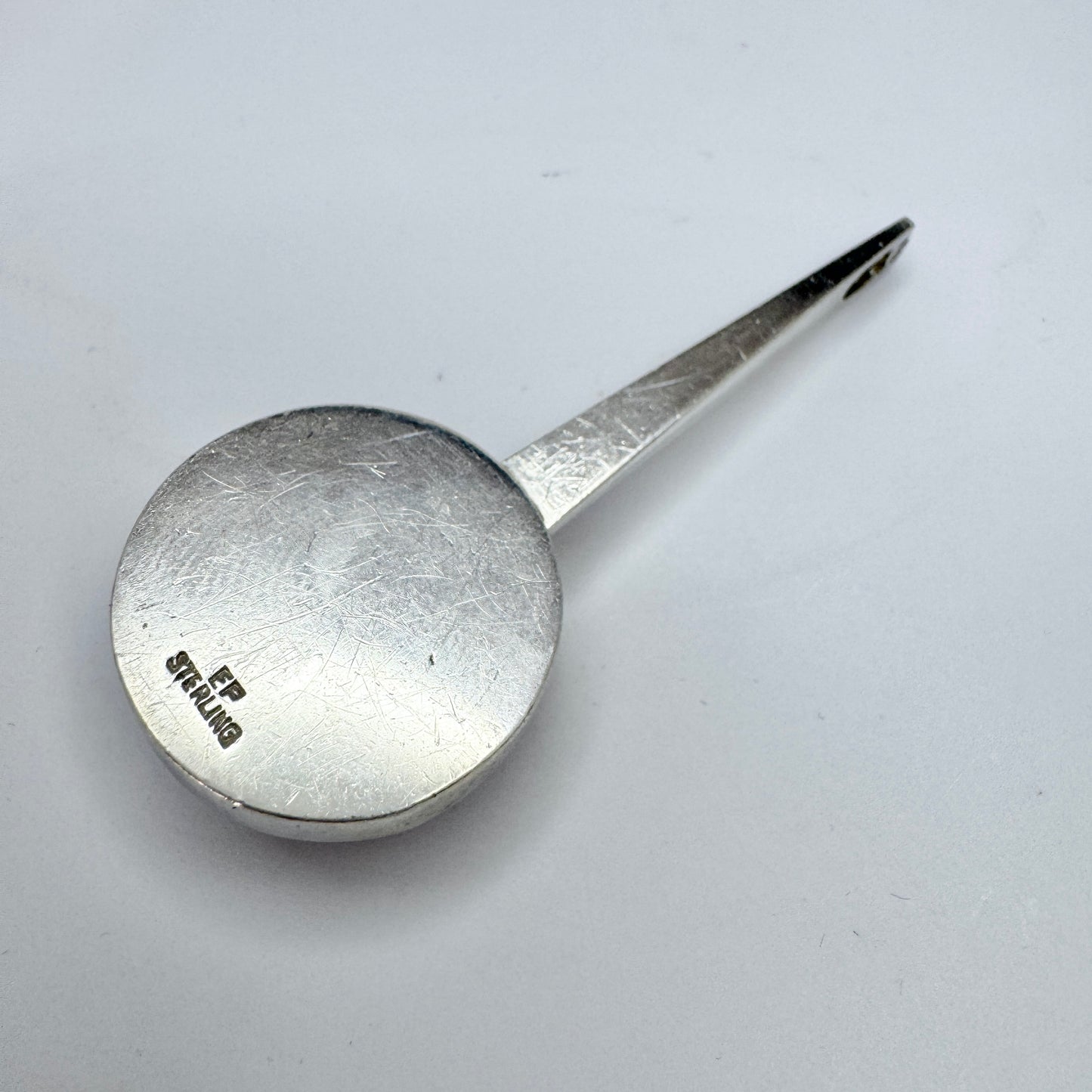 Einer Fehrn, Denmark ca 1960s. Sterling Silver Amber Pendant