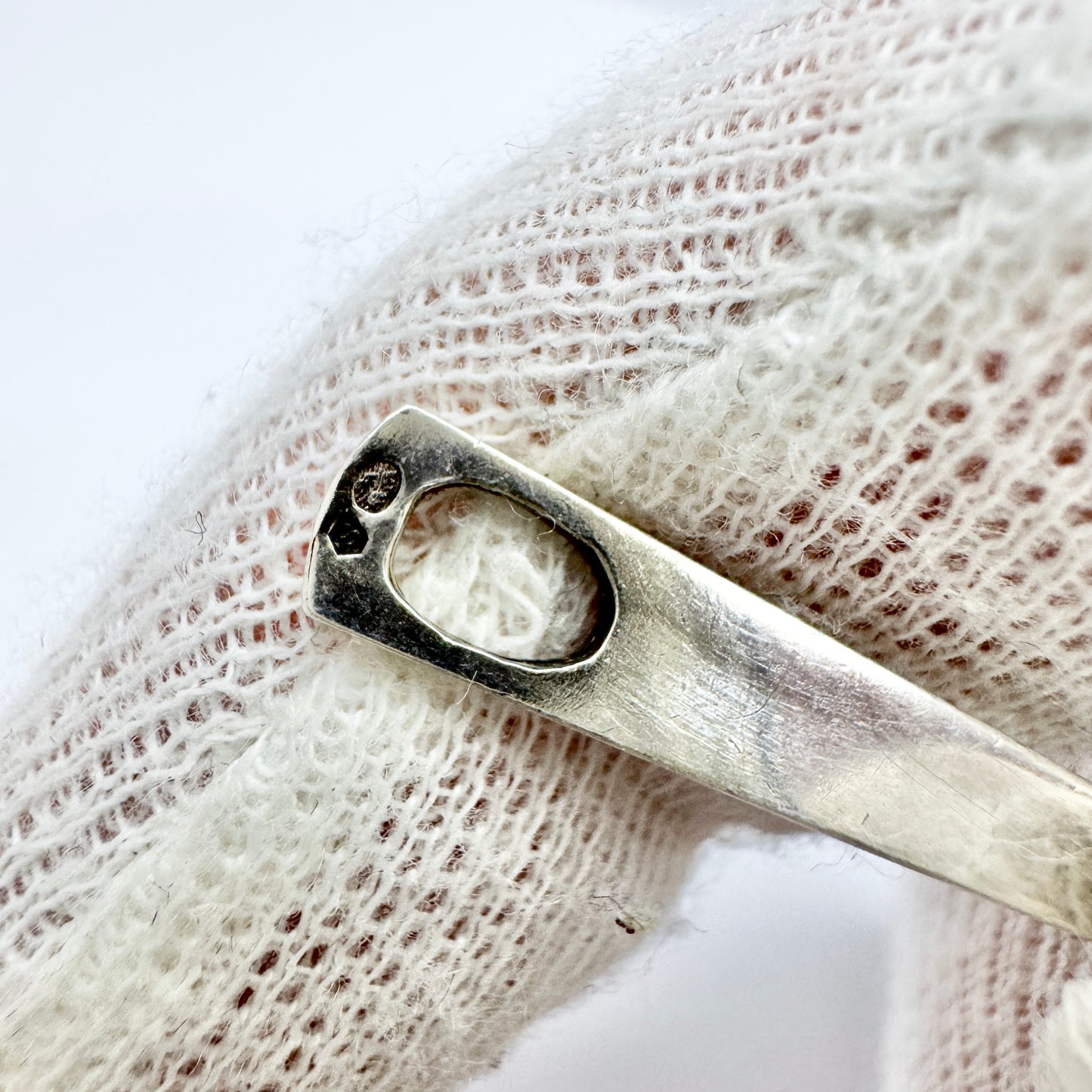 Einer Fehrn, Denmark ca 1960s. Sterling Silver Amber Pendant