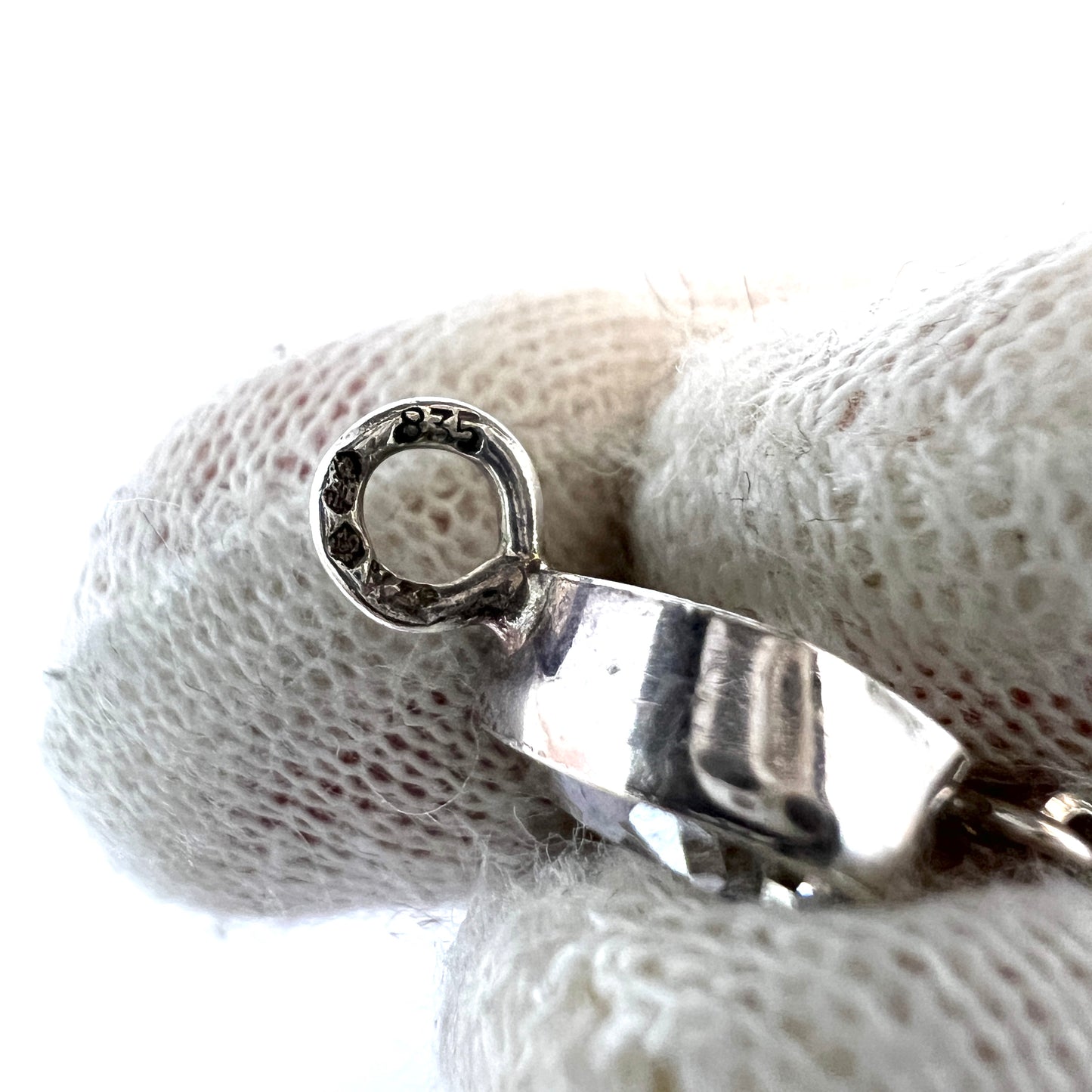 Maker K&P Germany 1930-40s. Solid 835 Silver Quartz Bracelet.