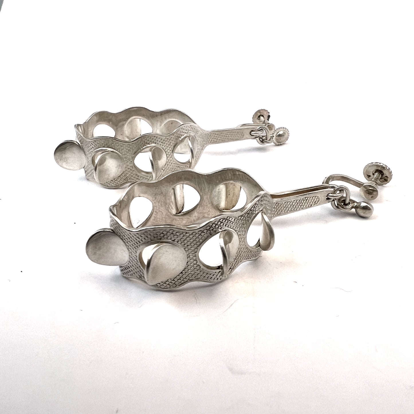 Grete Prytz Kittelsen, for J.Tostrup Norway 1960s. Sterling Silver Earrings.