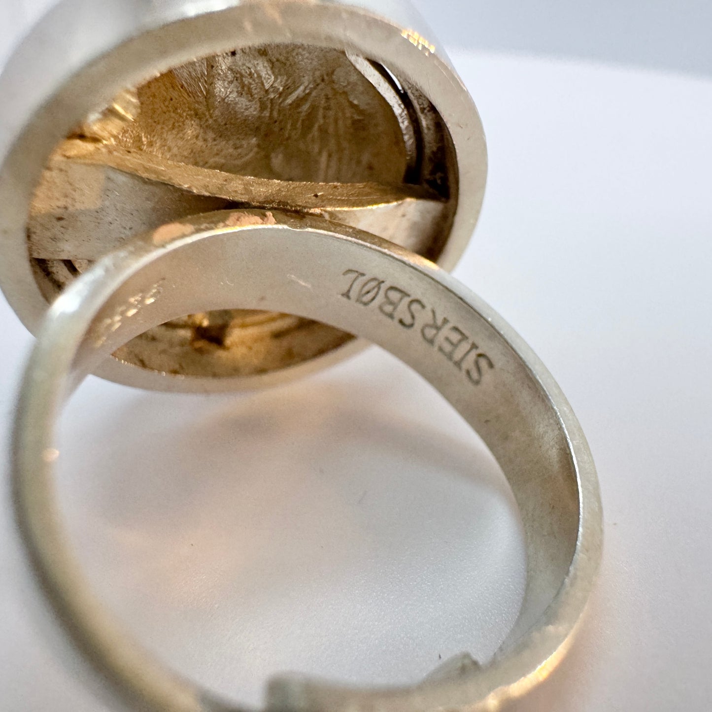 Herman Siersbøl Denmark 1960-70s. Vintage Modernist Sterling Silver Ring