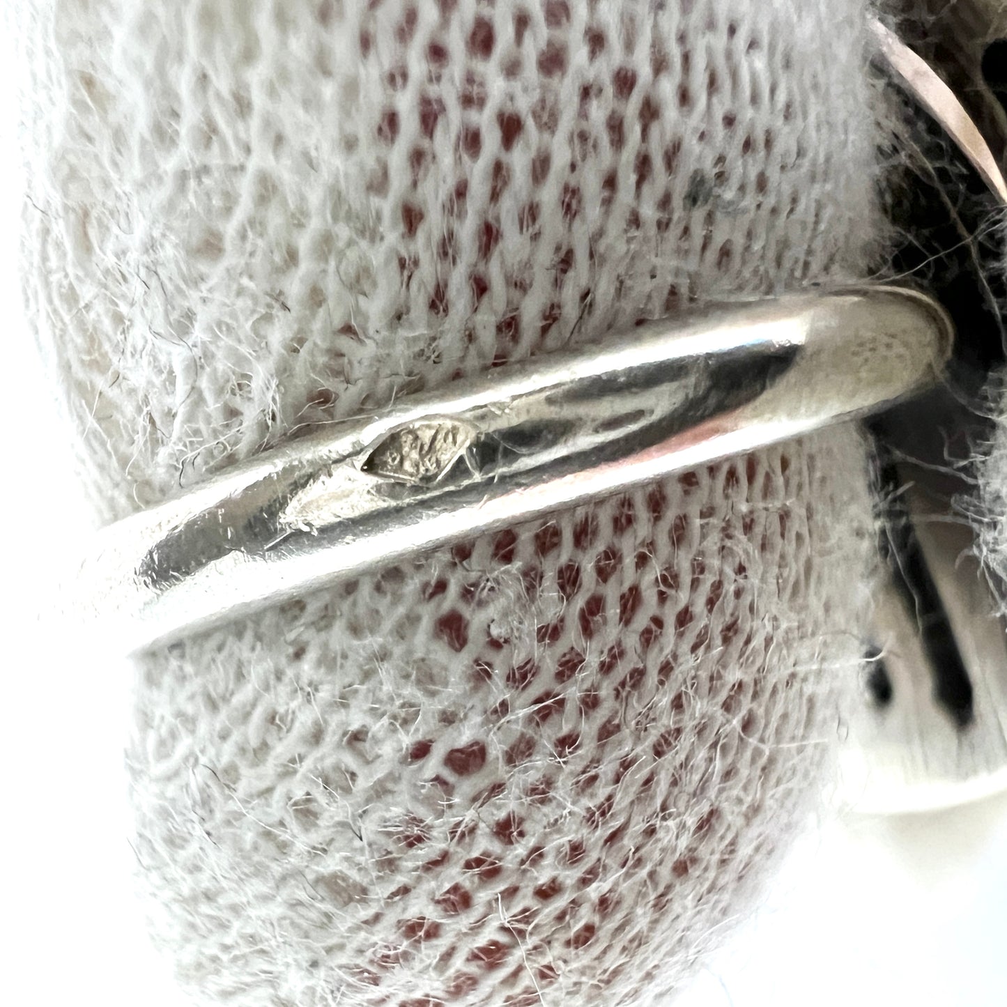 France 1960s. Vintage Modernist Sterling Silver Ring.