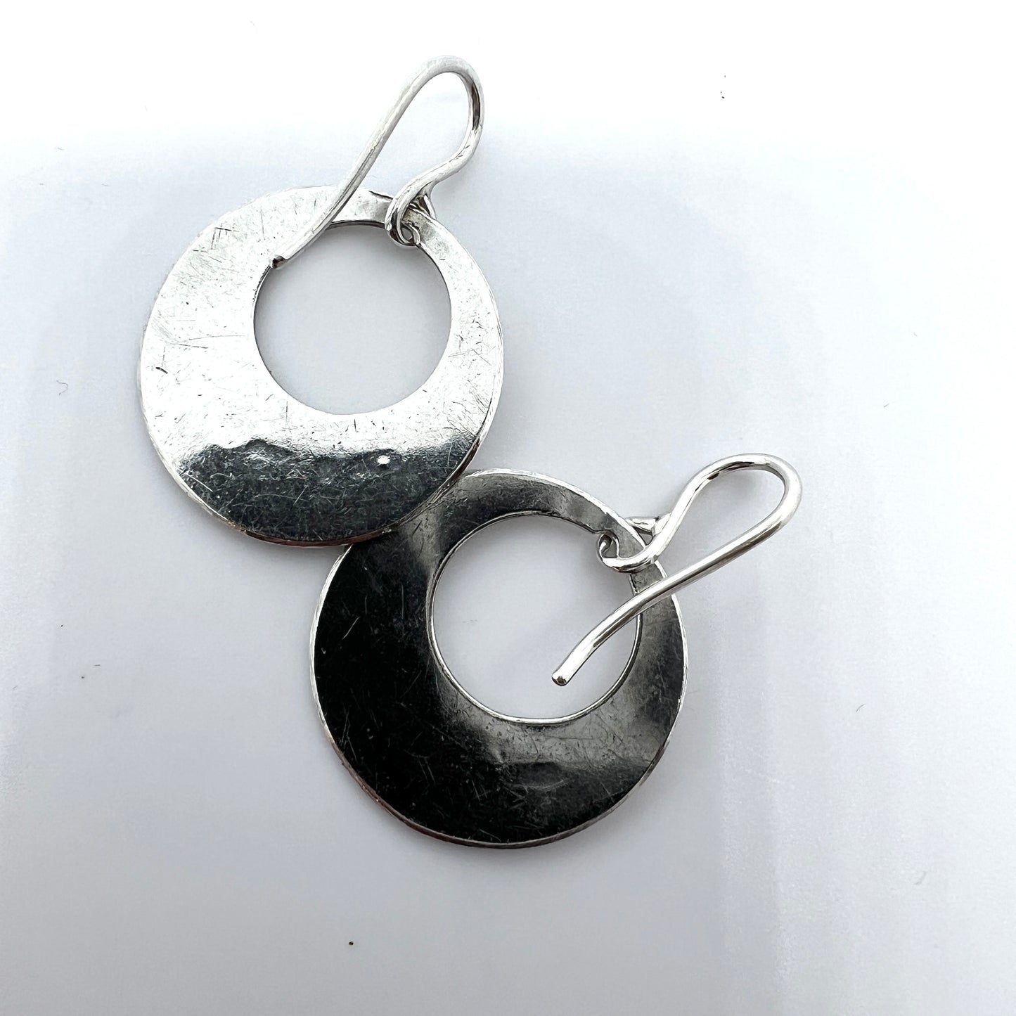 Silversmedjan I Järvsö, Sweden 1978. Vintage Sterling Silver Earrings.