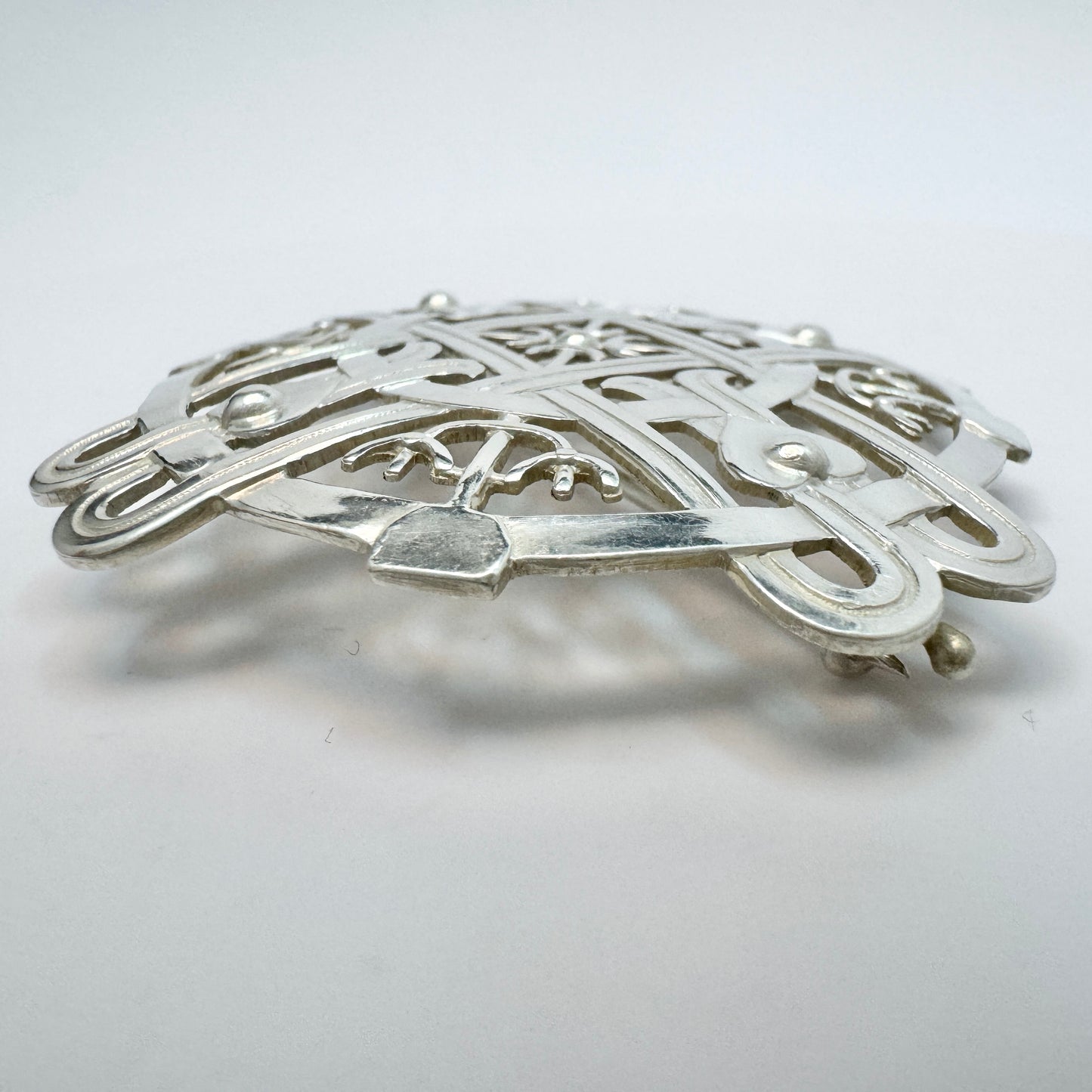 Georg Buchert, Finland 1945. Vintage Solid Silver Brooch.