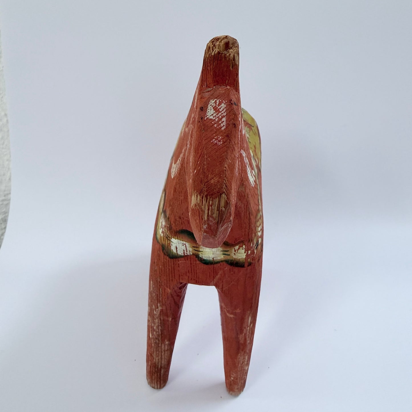 Antique / Vintage Hand-Carved Dala Horse. Swedish Folk Art
