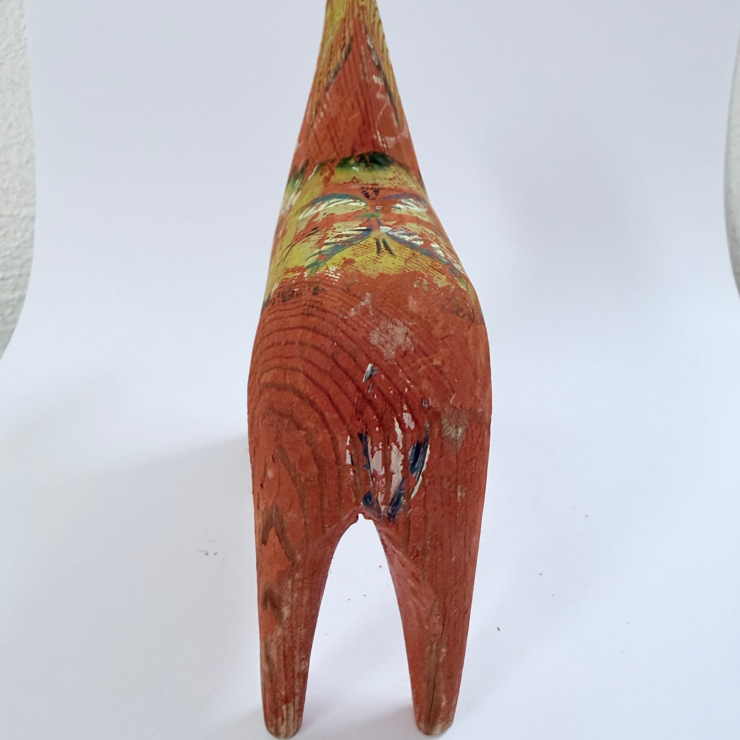 Antique / Vintage Hand-Carved Dala Horse. Swedish Folk Art