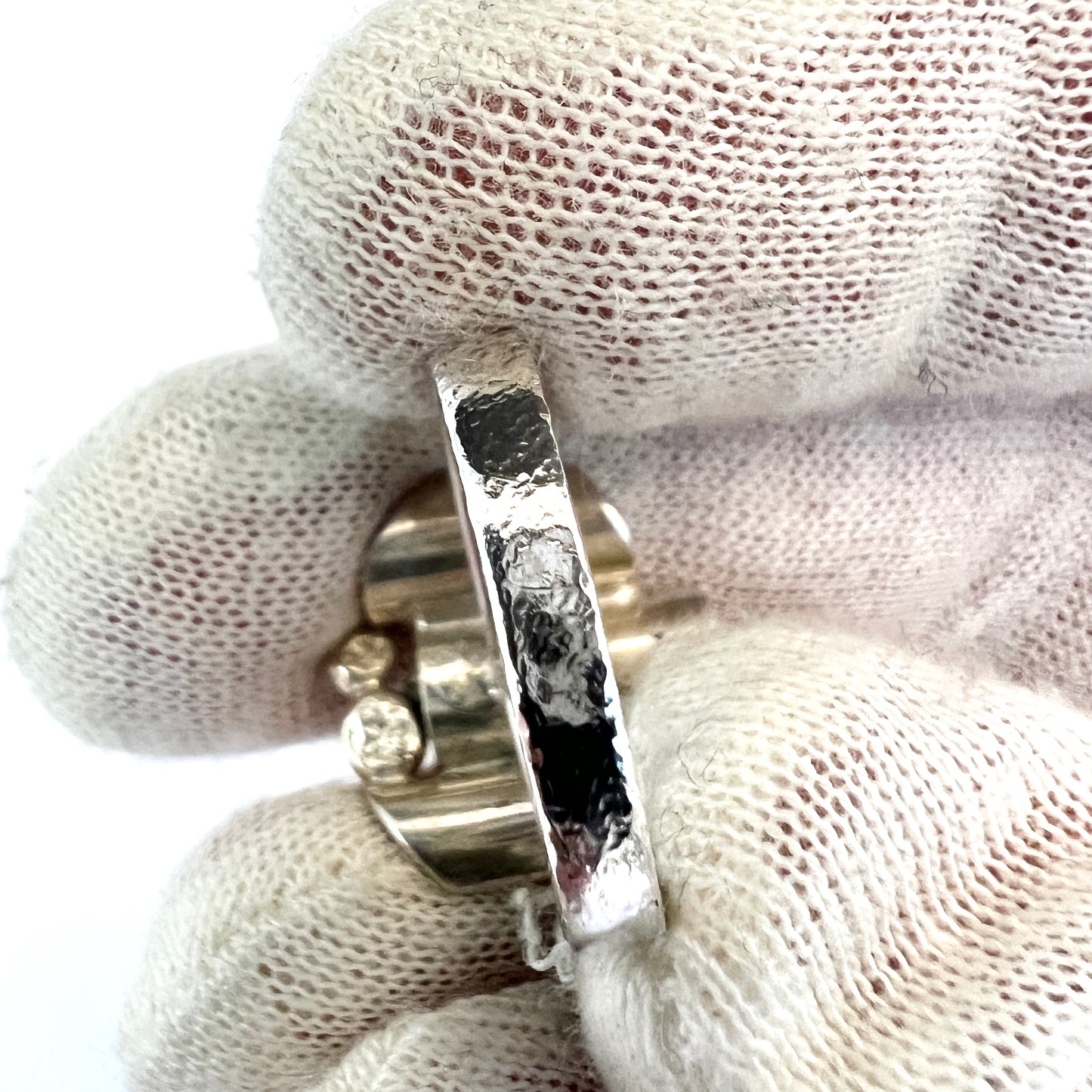 Claes E Giertta, Stockholm Sweden. Vintage Sterling Silver Ring. Signed.