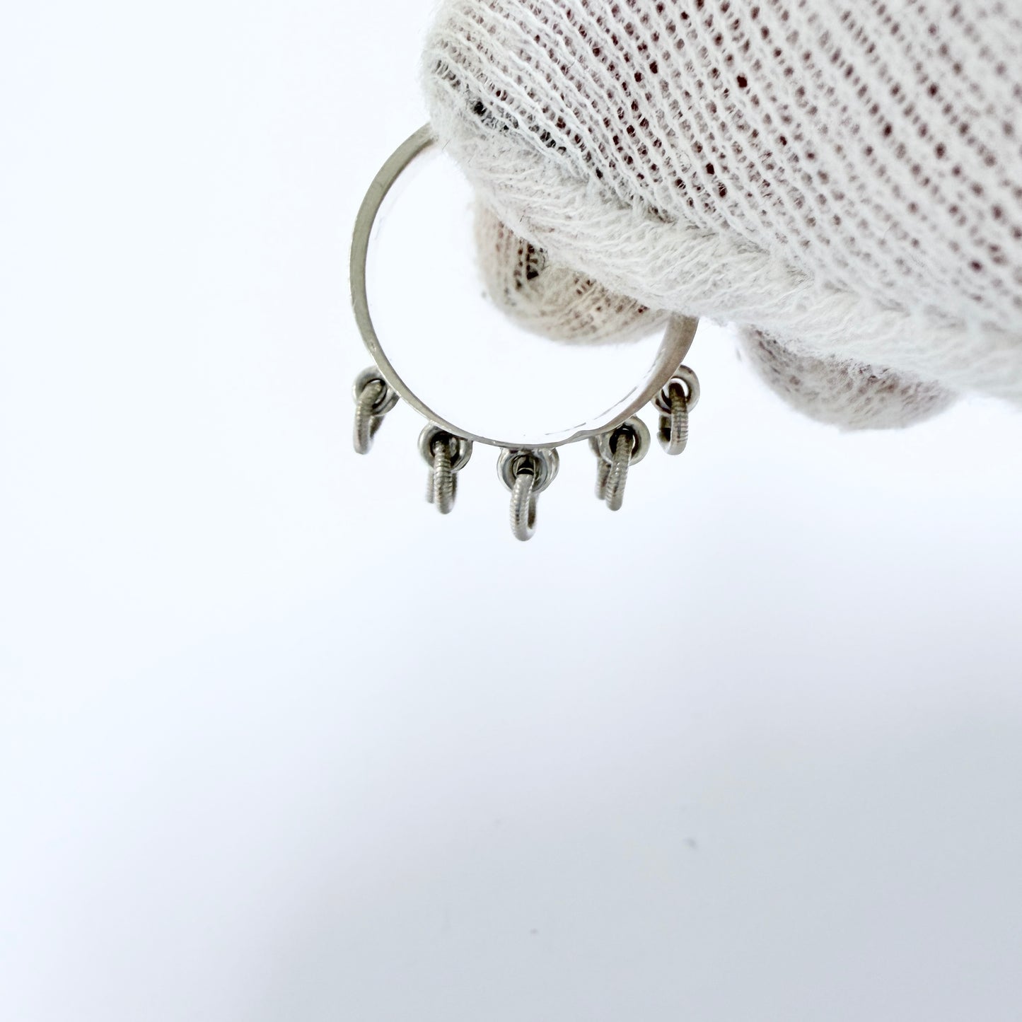 Nordmaling, Sweden year 1898. Antique Solid Silver Sami / Laplander Wedding Ring.