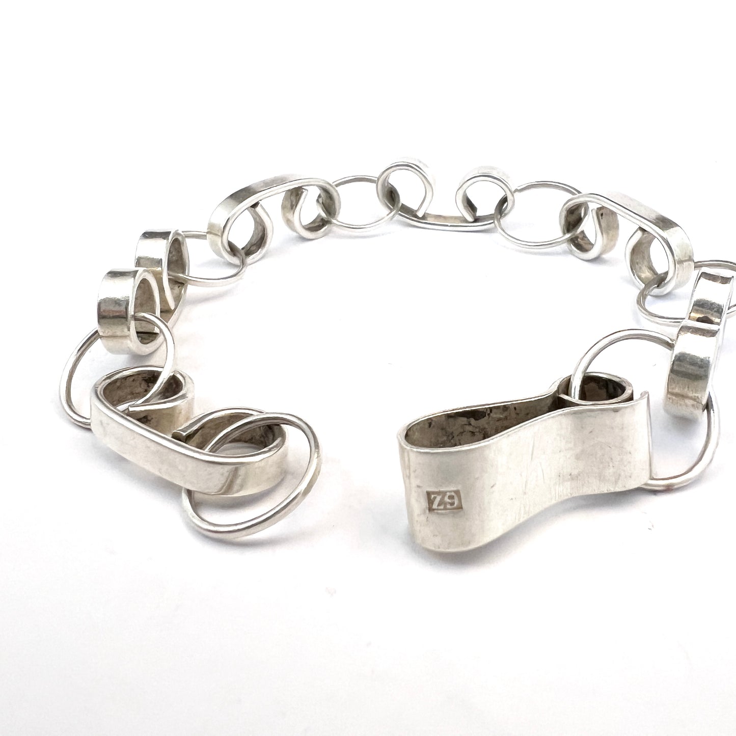 Ruth Engelsen, Sweden 1974. Vintage Sterling Silver Bracelet.