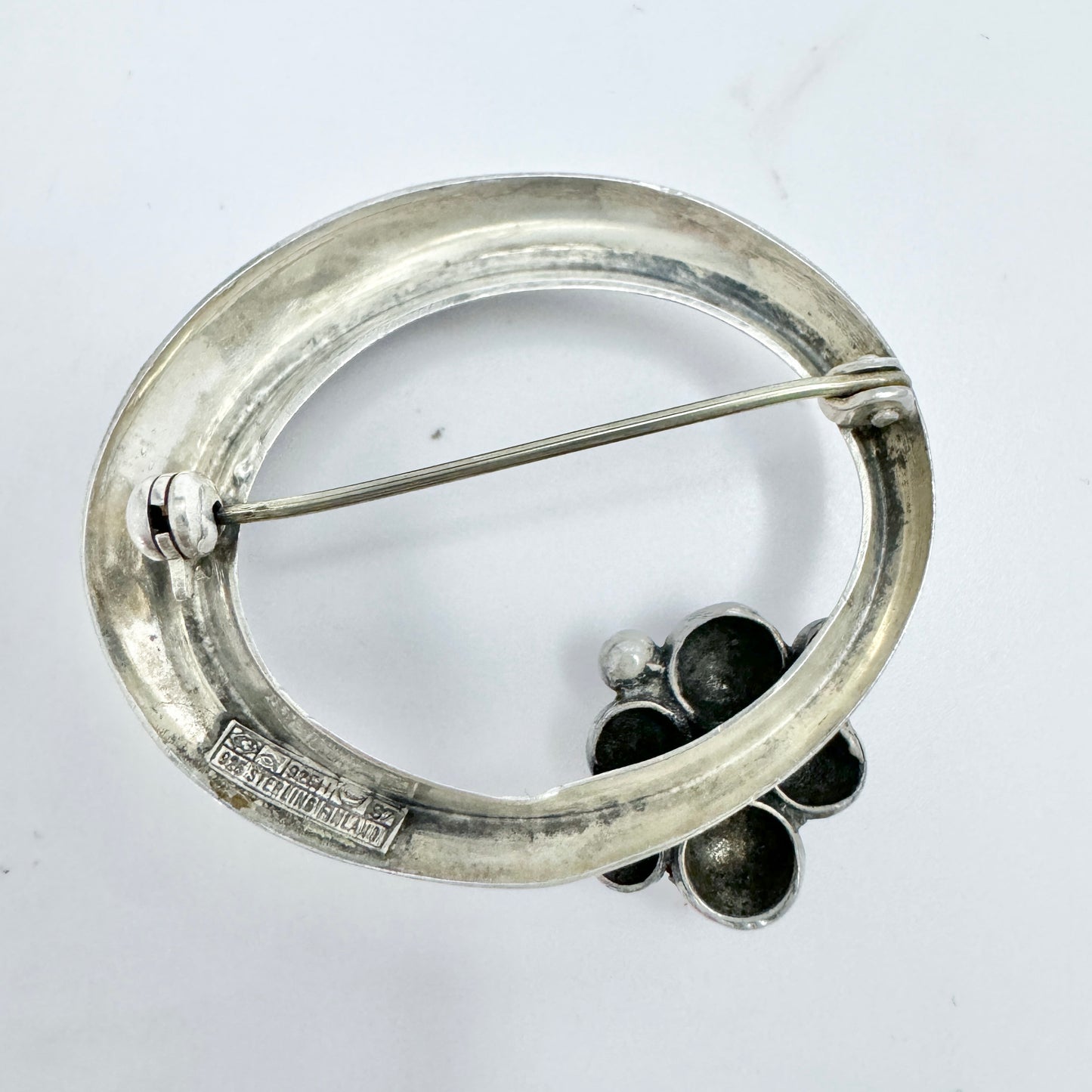 Erik Granit, Finland 1971. Vintage Sterling Silver Brooch.