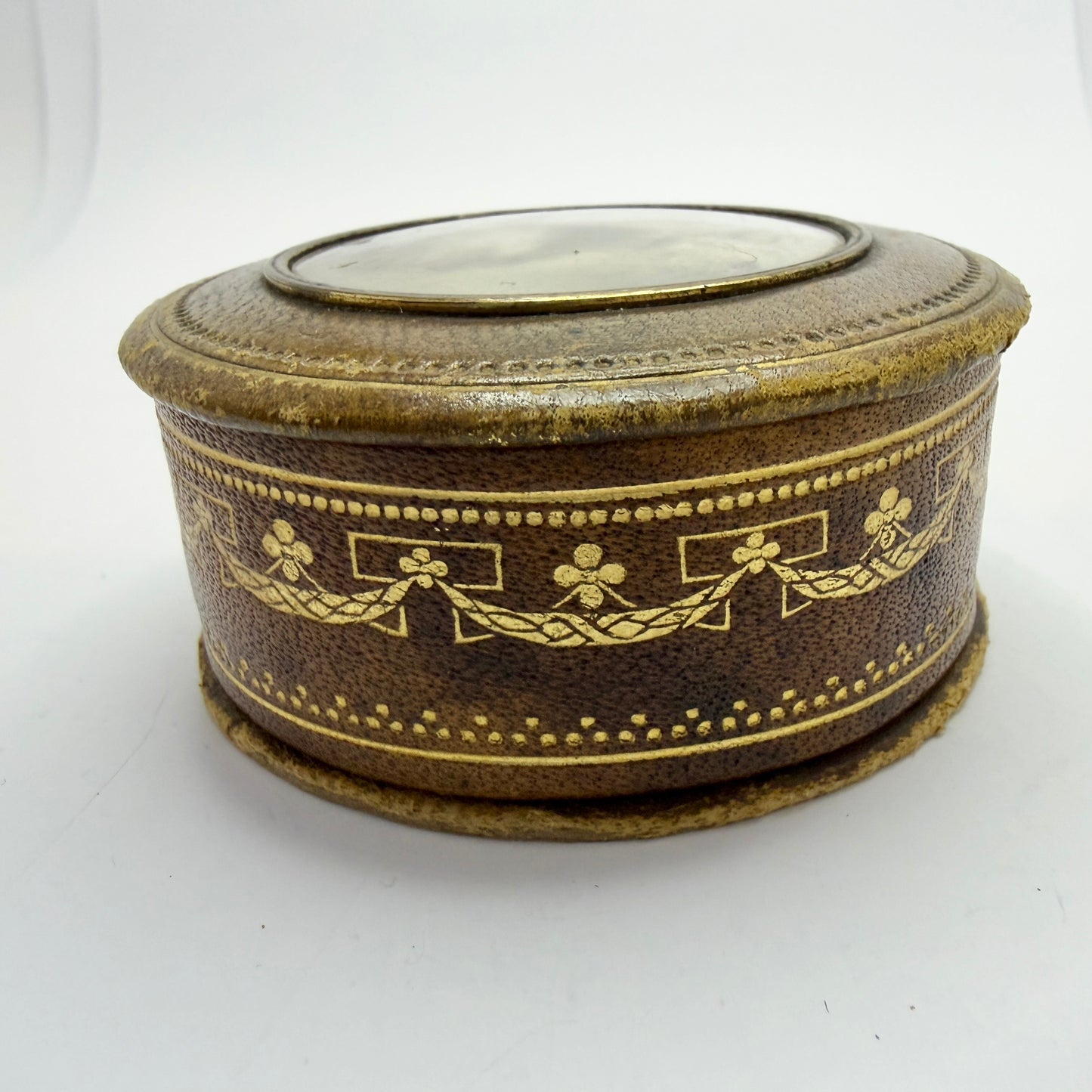 J.C Vickery Regent St. London. Antique Painted Portrait Jewelry Box.