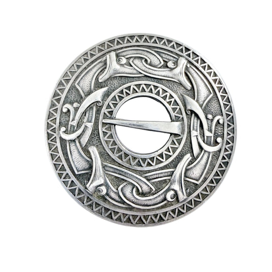 Norway. Vintage Solid Silver Dragestil Brooch.