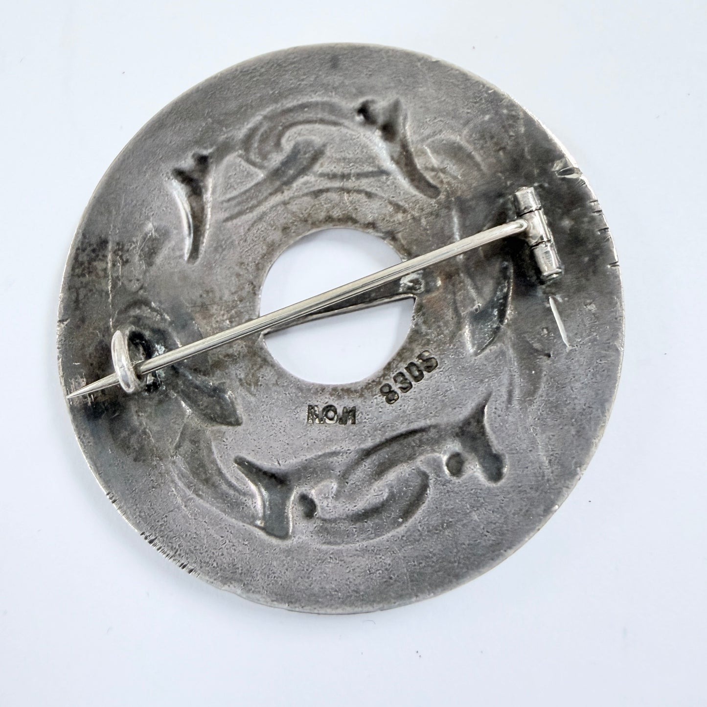 Norway. Vintage Solid Silver Dragestil Brooch.