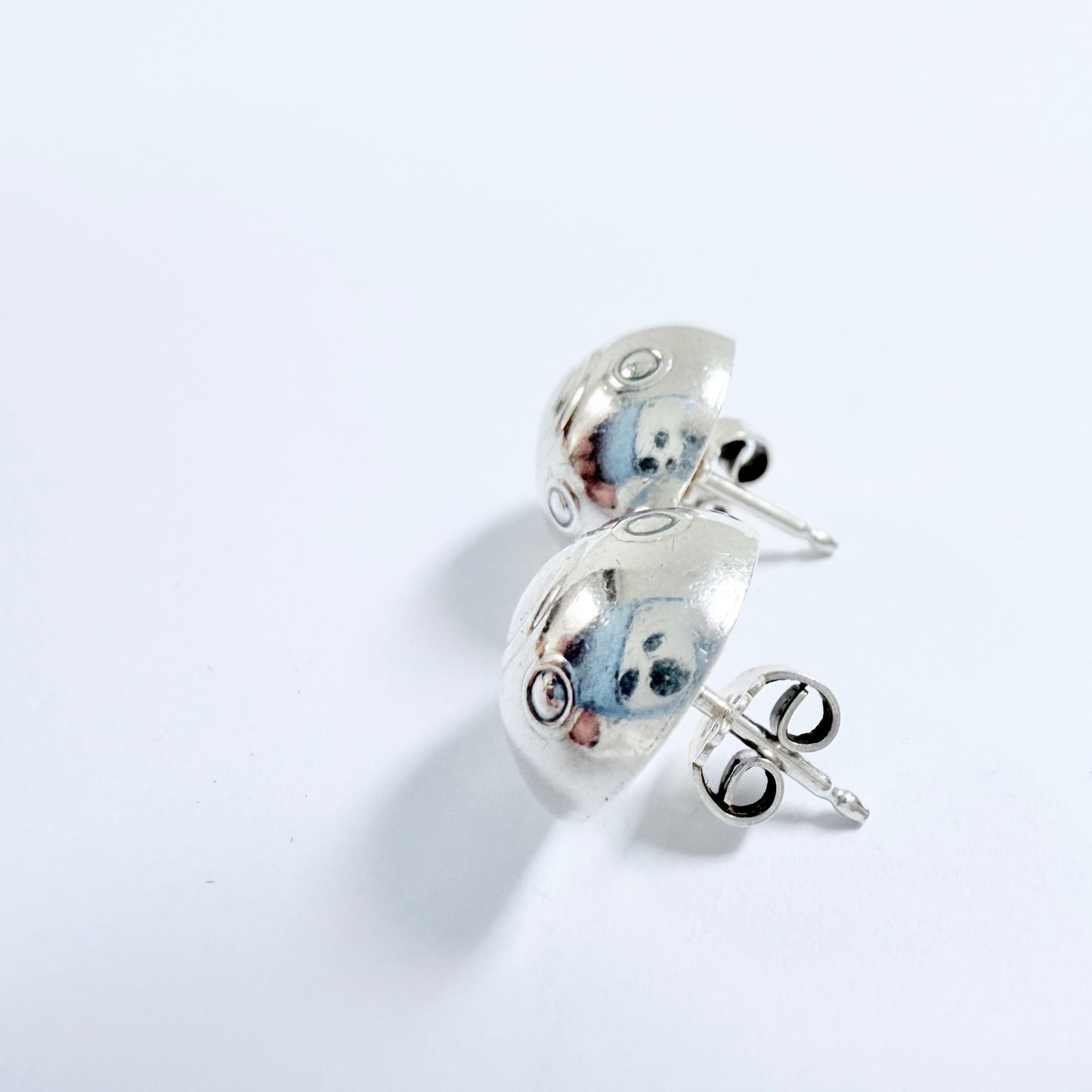 Kalevala Koru, Finland. Vintage Sterling Silver Stud Earrings.