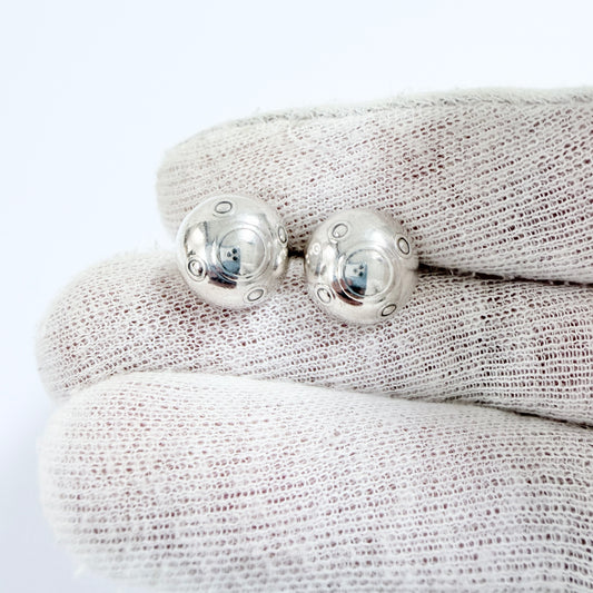 Kalevala Koru, Finland. Vintage Sterling Silver Stud Earrings.