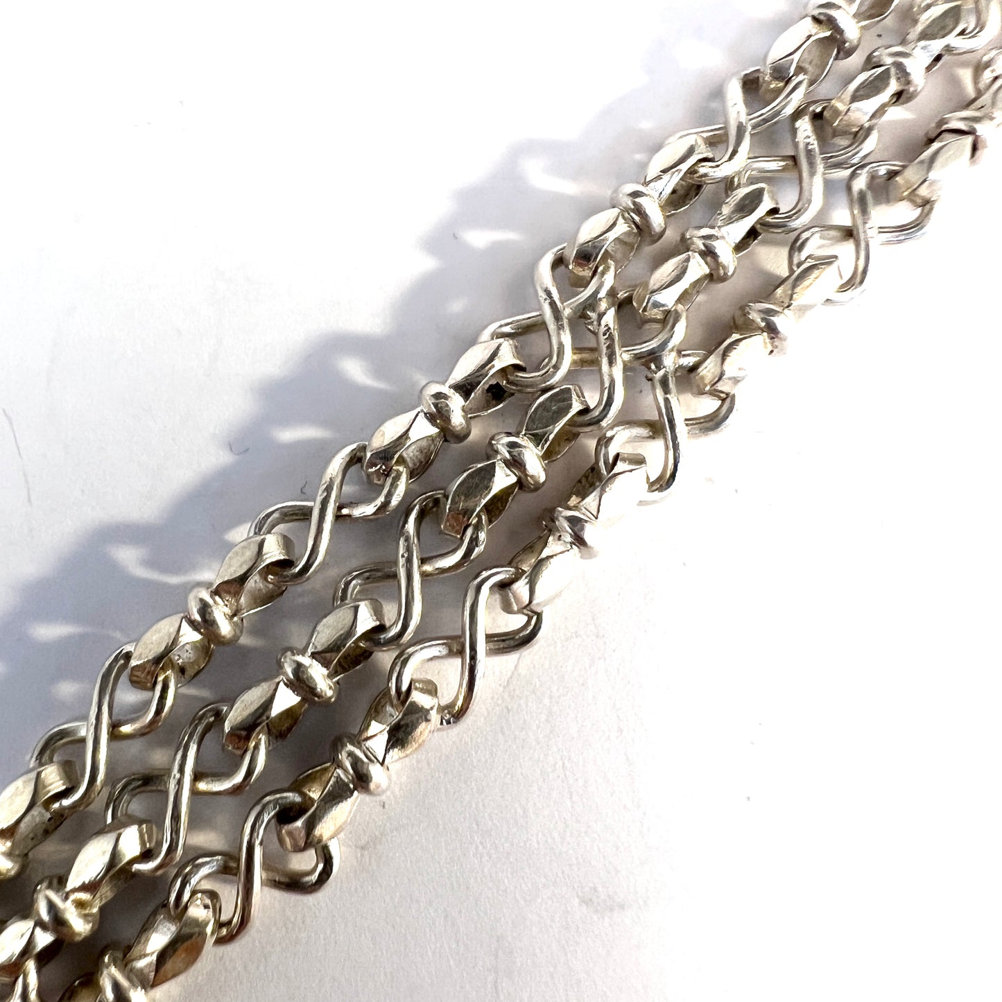 Wahlberg. Sweden year 1950. Vintage Sterling Silver Bracelet.