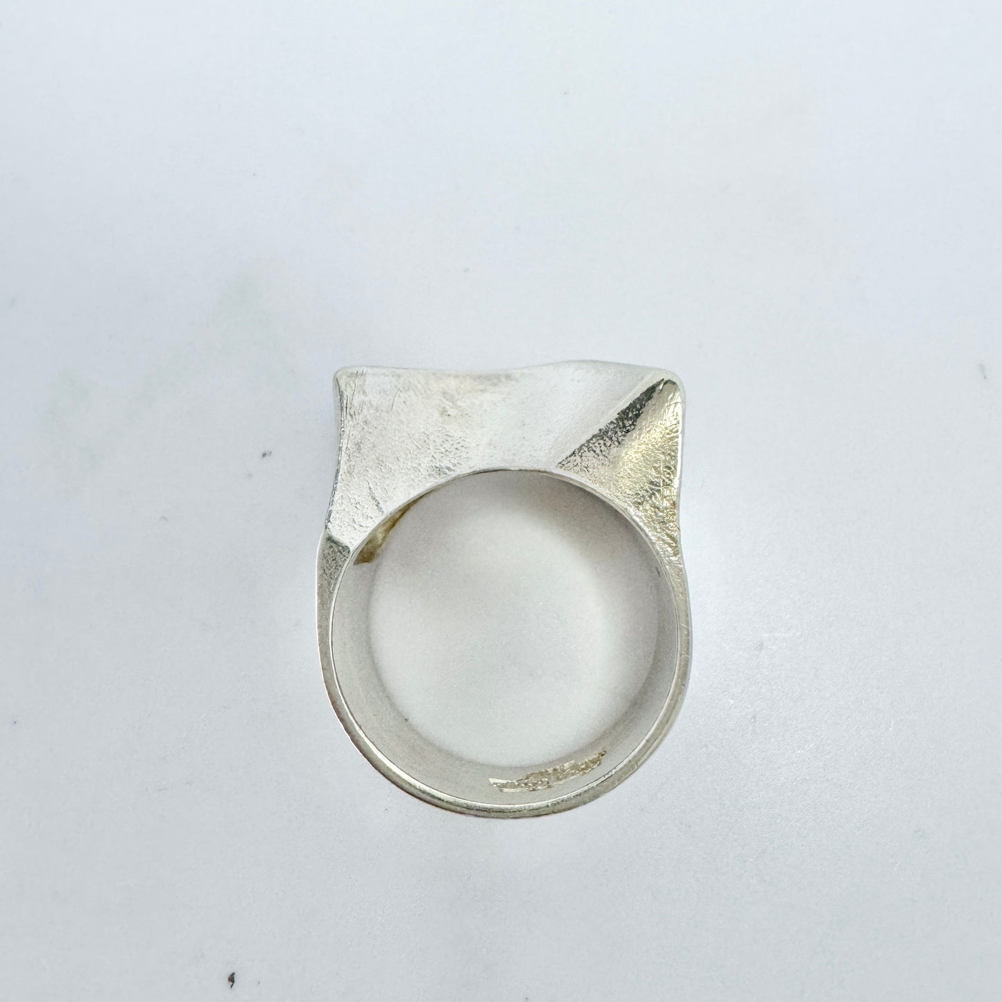 Bjorn Weckstrom for Lapponia, Finland 1974 Sterling Silver Ring. Design: Sirene. Signed.