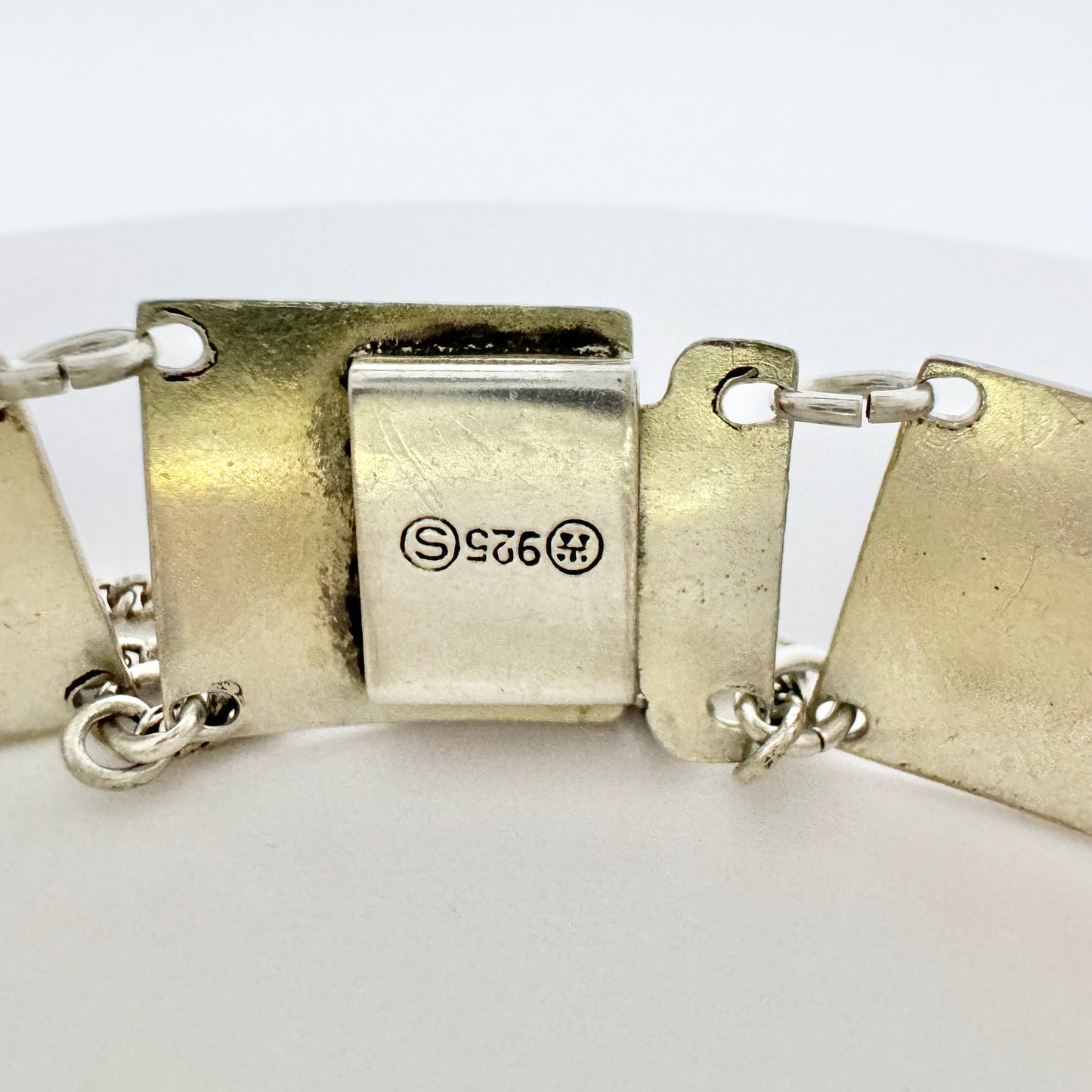 David-Andersen, Norway c 1950s. Sterling Silver Enamel Bracelet.