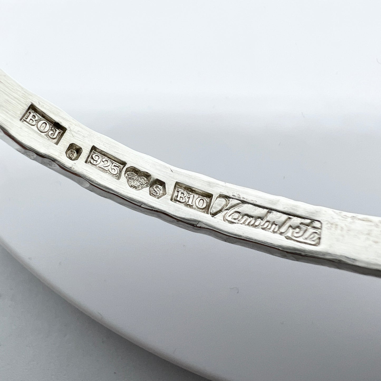 Bo Jakobsson, Sweden 1976. Vintage Sterling Silver Bangle Bracelet.