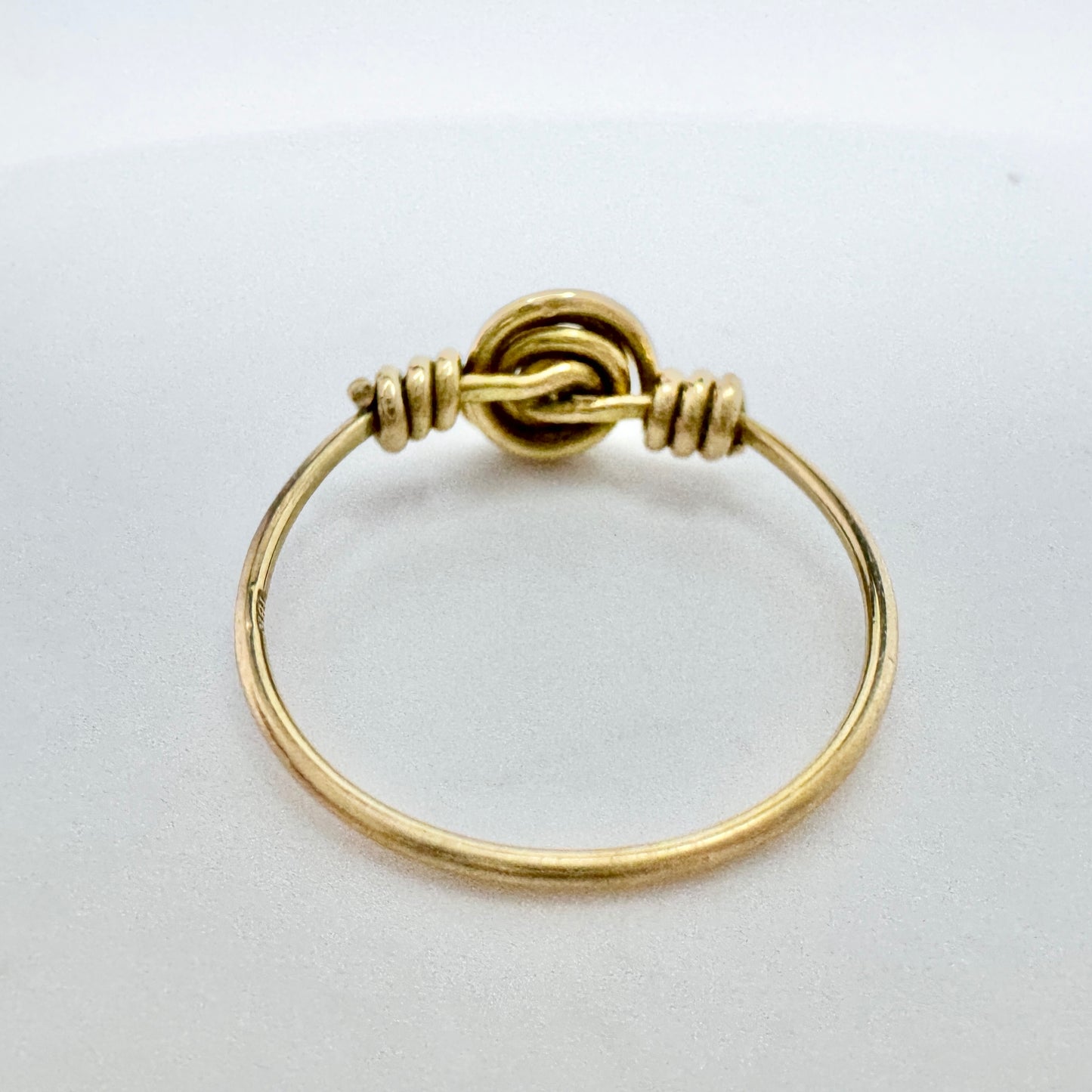 Vintage 18k Gold Viking Copy Love Knot Unisex Ring.